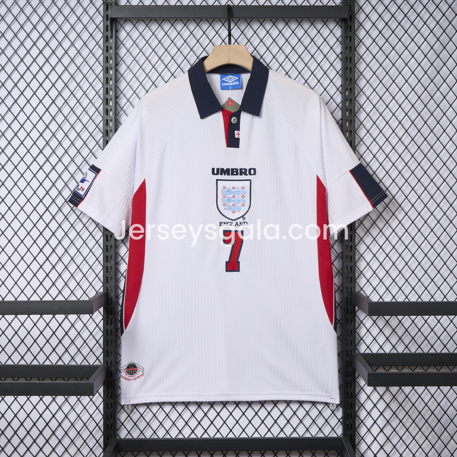 Retro England 1998 Home Jersey - SOCCERDEALSHOP