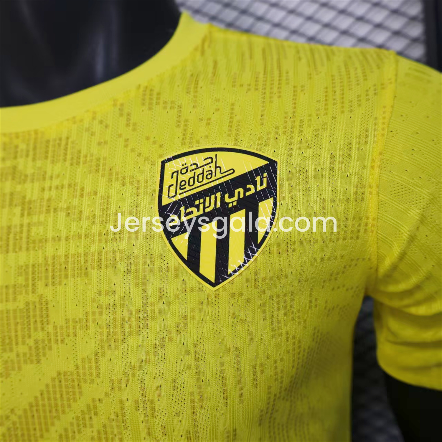 Al Ittihad Jeddah United 24-25 Pre-Match Yellow Jersey - Player Version - SOCCERDEALSHOP