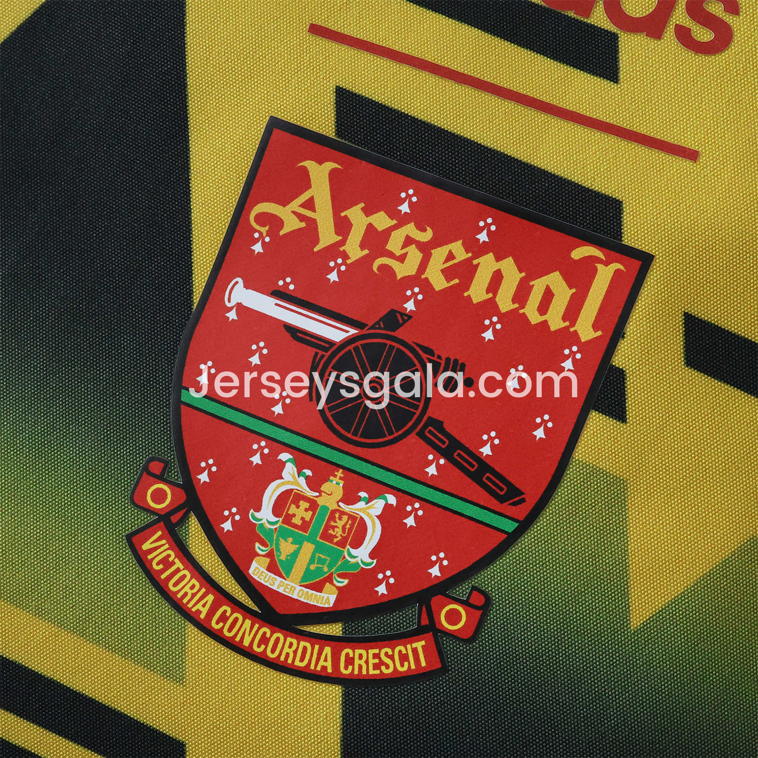 Retro Arsenal 1991-93 Away Double Sided Reversible Windbreaker - Yellow & Grey - SOCCERDEALSHOP