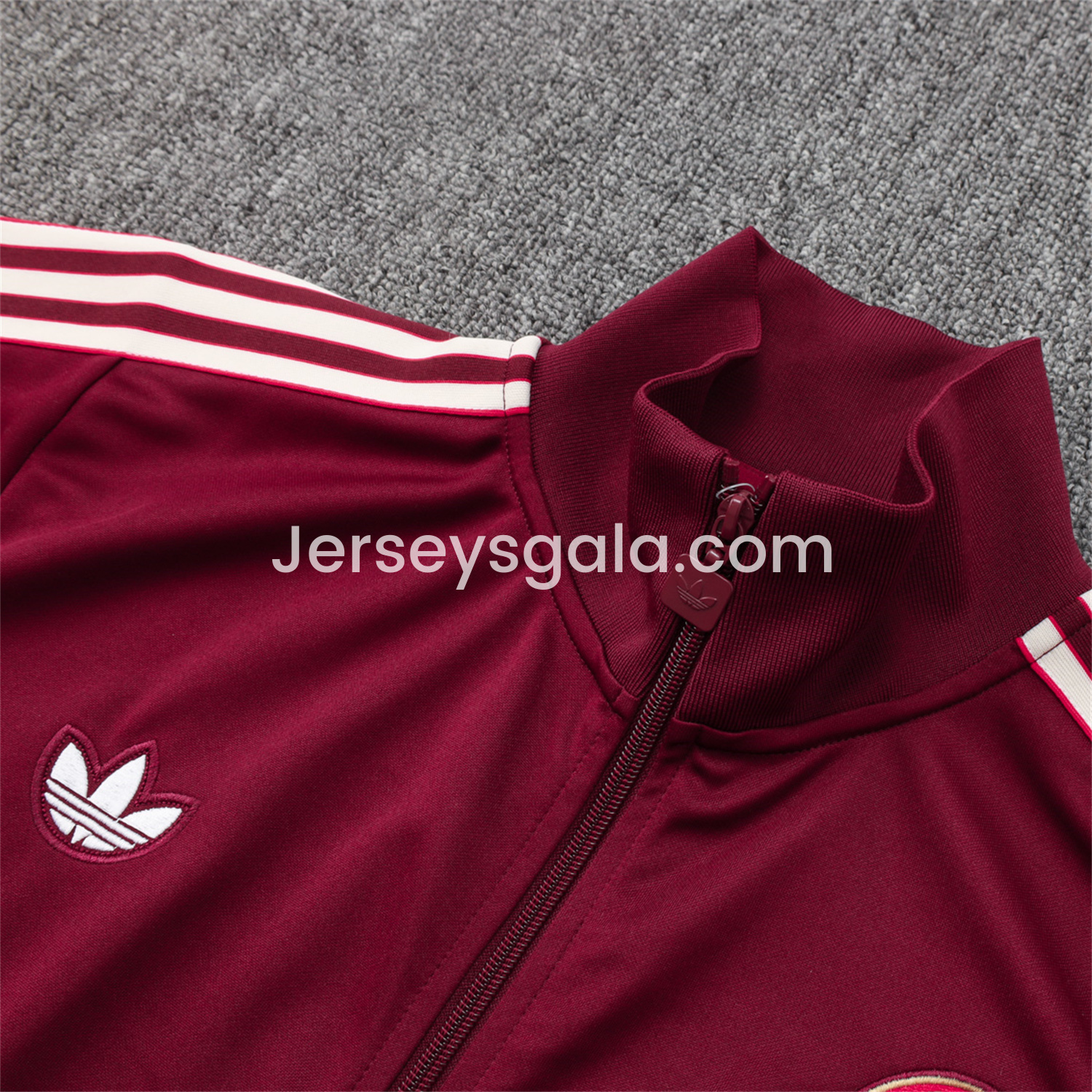 Bayern Munich 25-26 Originals Terrace Icon Jacket Training Tracksuit - Deep Red - SOCCERDEALSHOP
