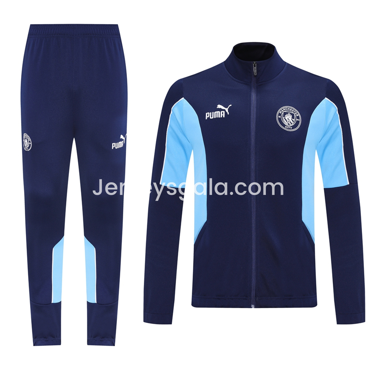 Manchester City 25-26 Jacket Training Tracksuit - Deep Blue Jackets & Pants - SOCCERDEALSHOP