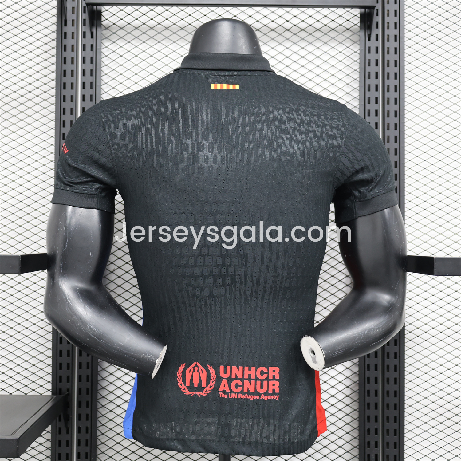 【New】B.A.R.S.A x Travis Scott 24-25 Away Pure Black Jersey - Player Version - SOCCERDEALSHOP