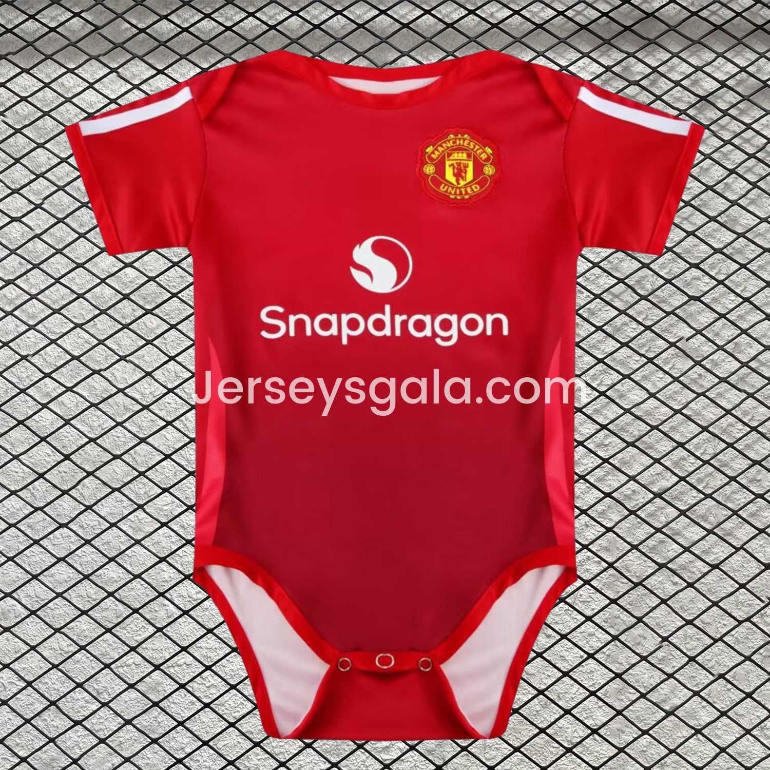 Manchester United 24-25 Home Baby Crawling Suit - SOCCERDEALSHOP