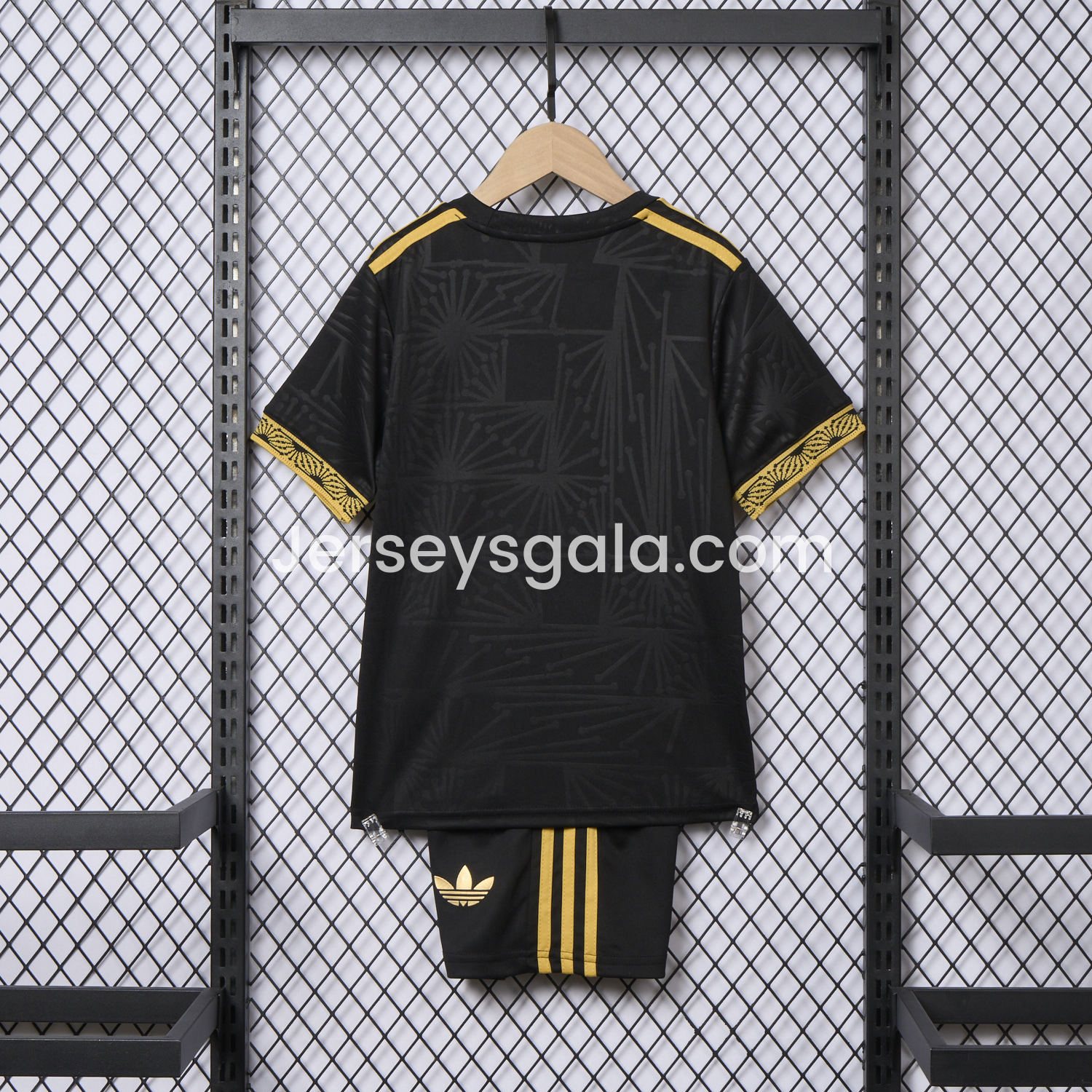 Mexico 2025 Gold Cup Black Kids Kit - Player Version - SOCCERDEALSHOP