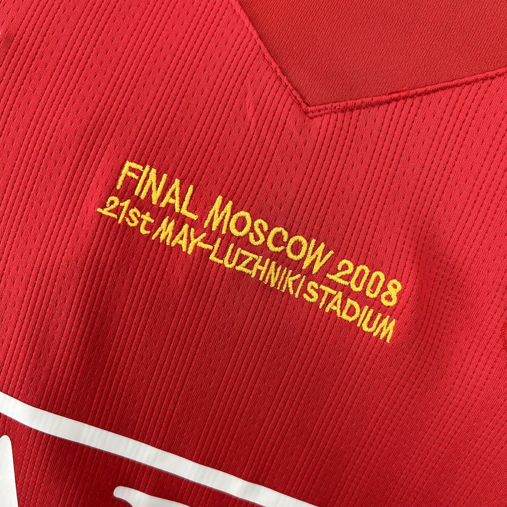 Manchester United Retro 07-08 Champions League Final Home Long Sleeve Jersey - SOCCERDEALSHOP