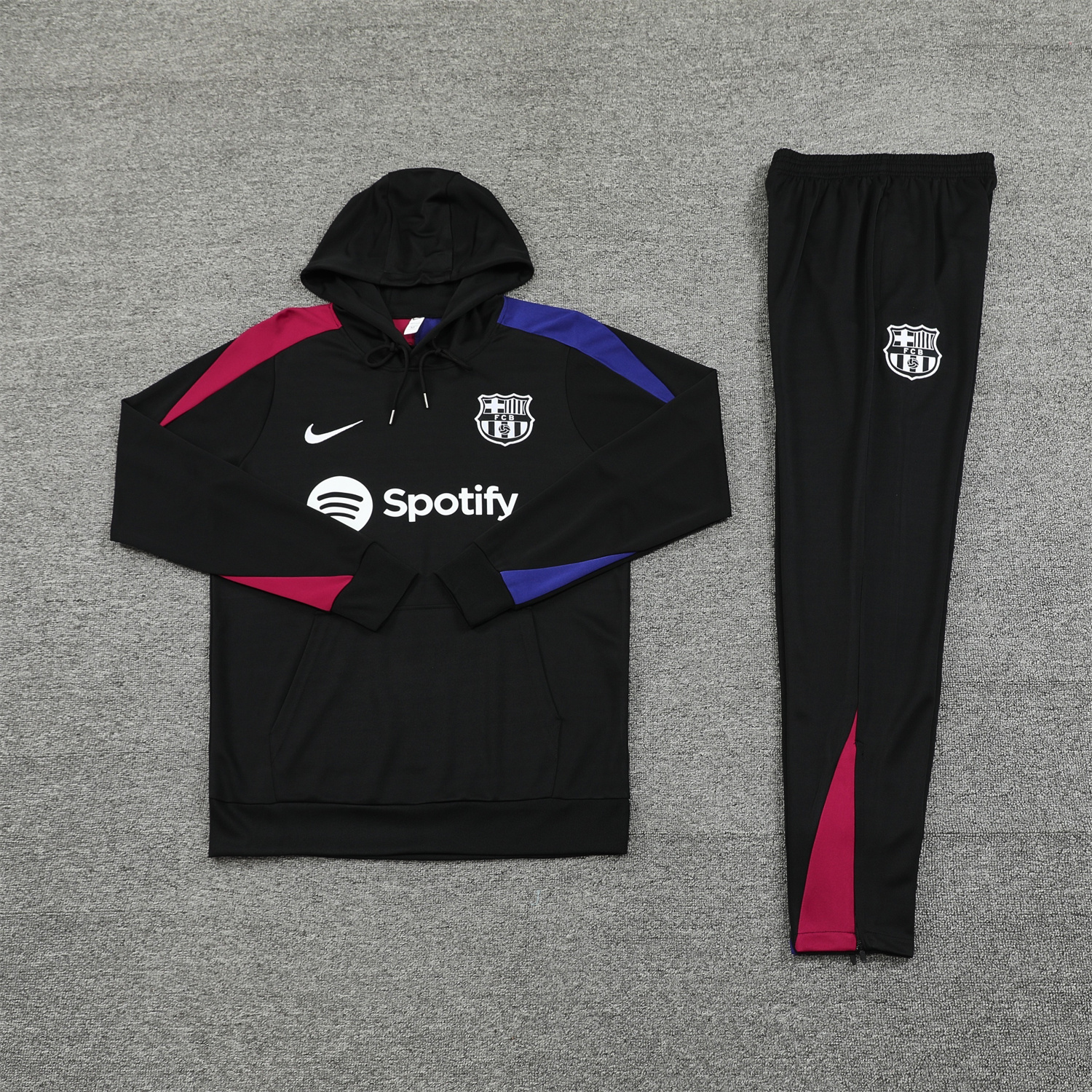 B.A.R.S.A 24-25 Training Hoodie Set - Black Hoodie and Black Pants - SOCCERDEALSHOP