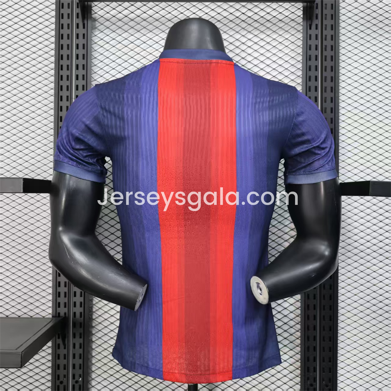 B.A.R.S.A 25-26 Big LOGO Red & Blue Stripe Special Edition Jersey - Player Version - SOCCERDEALSHOP