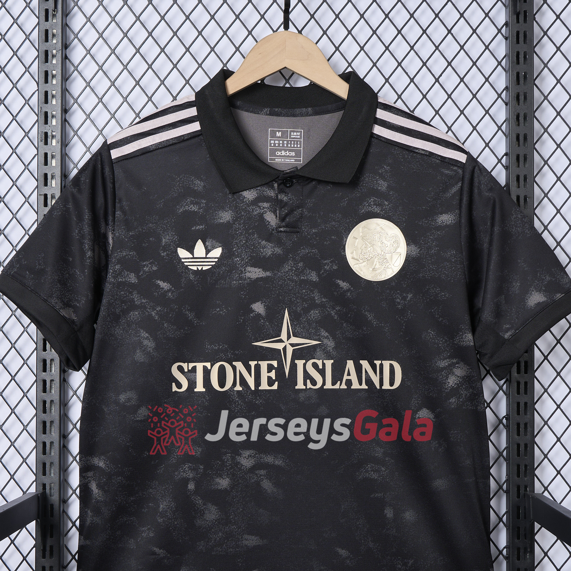 Ajax 24-25 Stone Island Co-brand Jersey - Fans Version - SOCCERDEALSHOP
