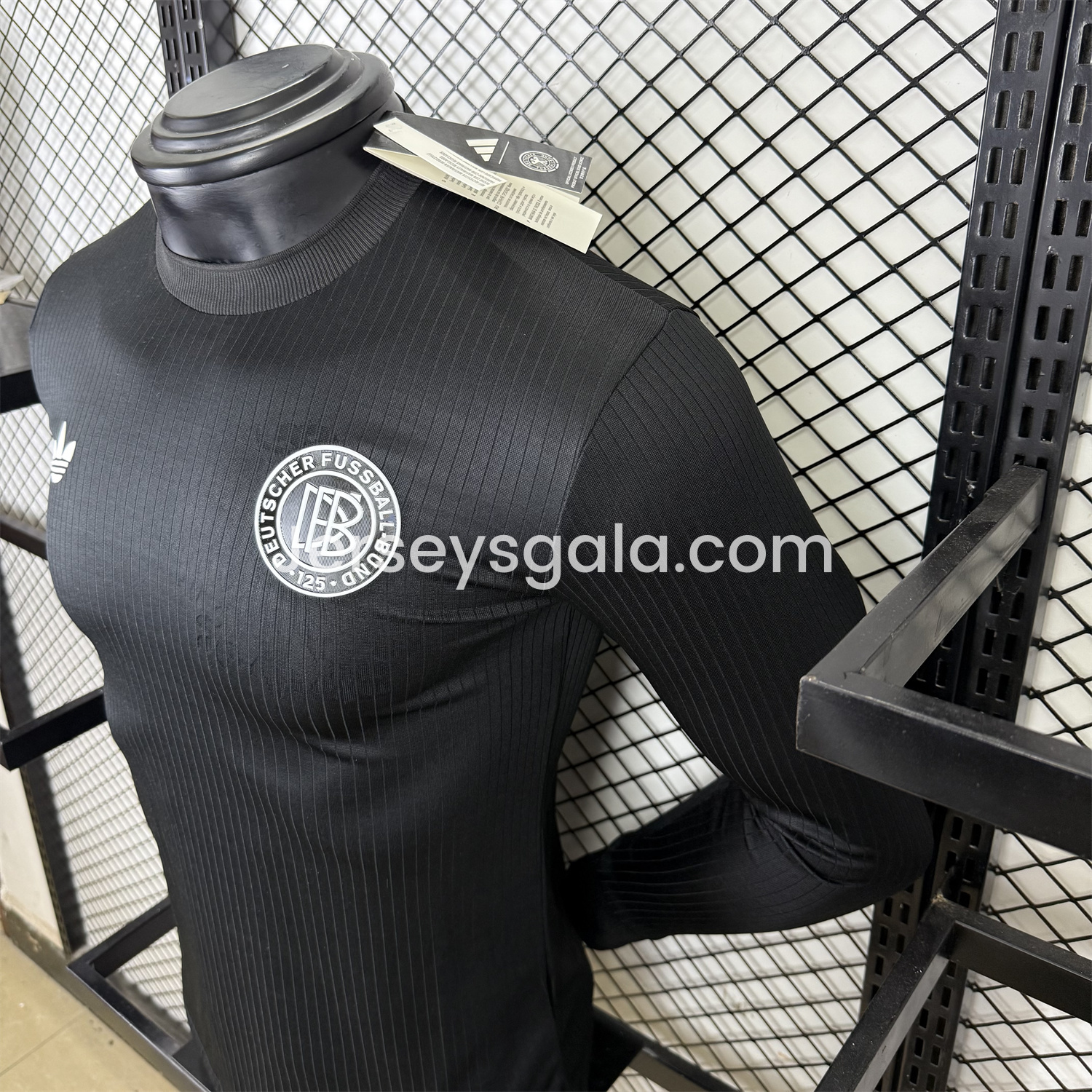 Germany 2025 Black 125-Year Anniversary Commemorative Long Sleeves Jersey - Player Version - SOCCERDEALSHOP