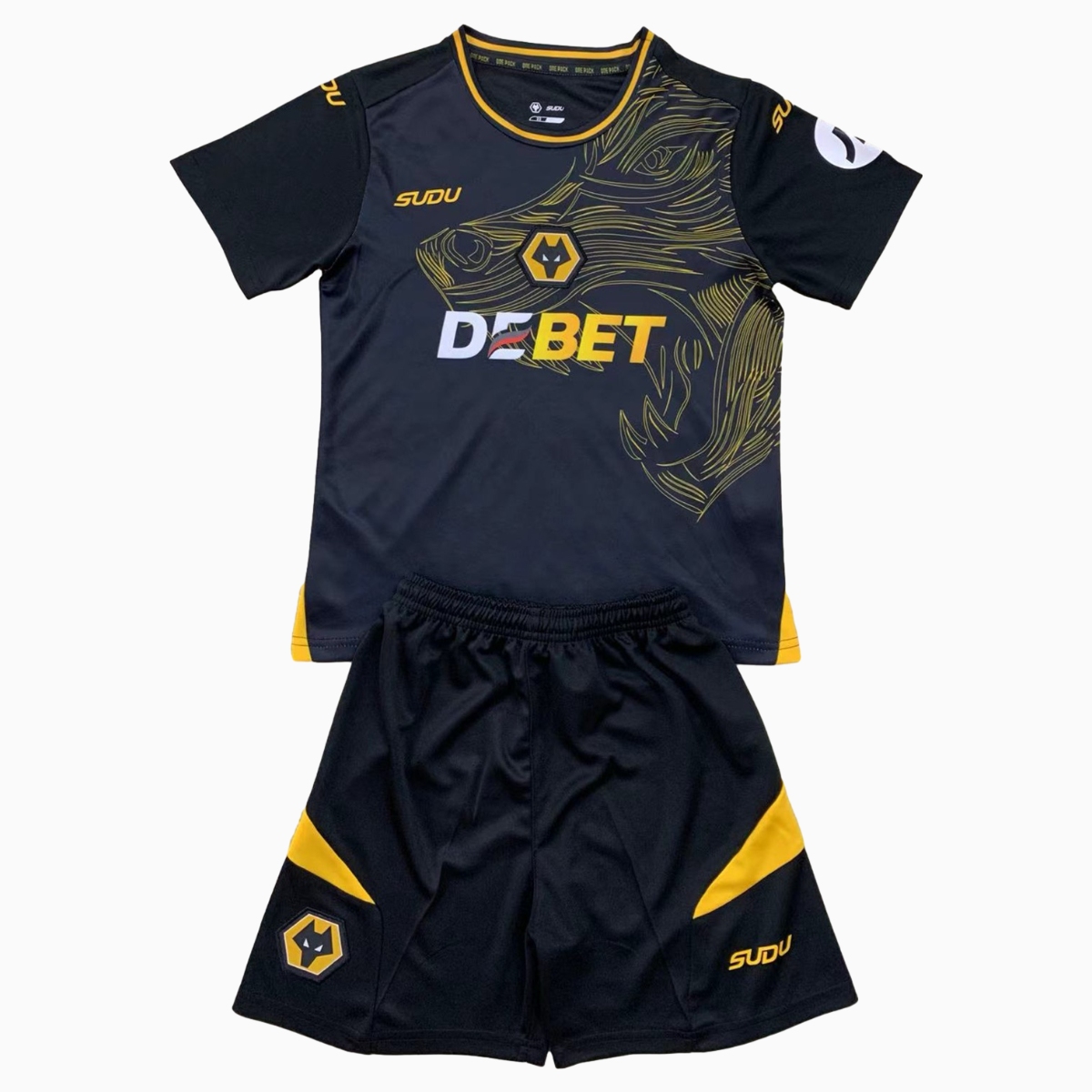 Wolverhampton Wanderers Wolves 24-25 Away Men's Adult Jersey Set - Fans Version - SOCCERDEALSHOP