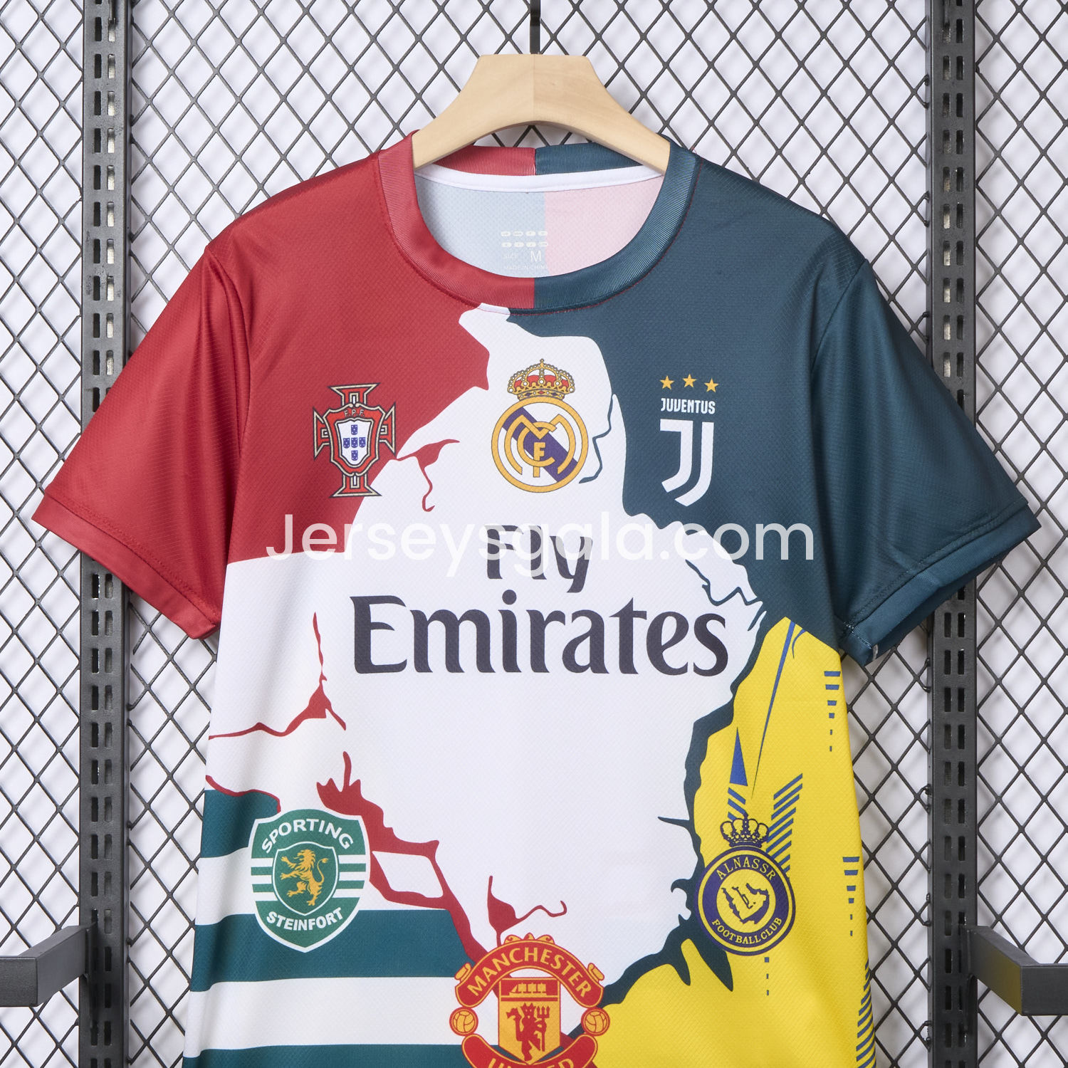 Cristiano Ronaldo Career Commemorative Jersey Real Madrid Juventus Portugal Manchester United Al Nassr Sporting CP - Fans Version - SOCCERDEALSHOP