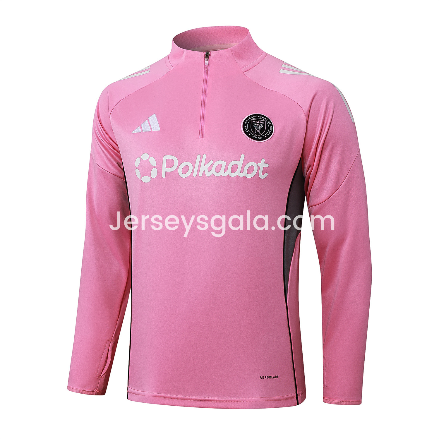 INT M.A.M 25-26 Long Sleeves Training Set - Pink Top & Black Pants - SOCCERDEALSHOP
