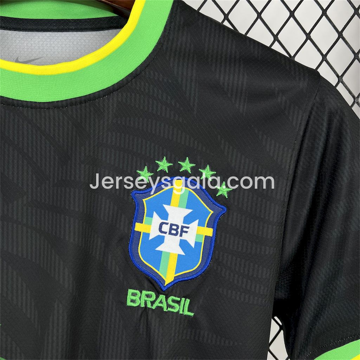 Brazil 25-26 Yellow Dove Black Jersey - Fans Version - SOCCERDEALSHOP