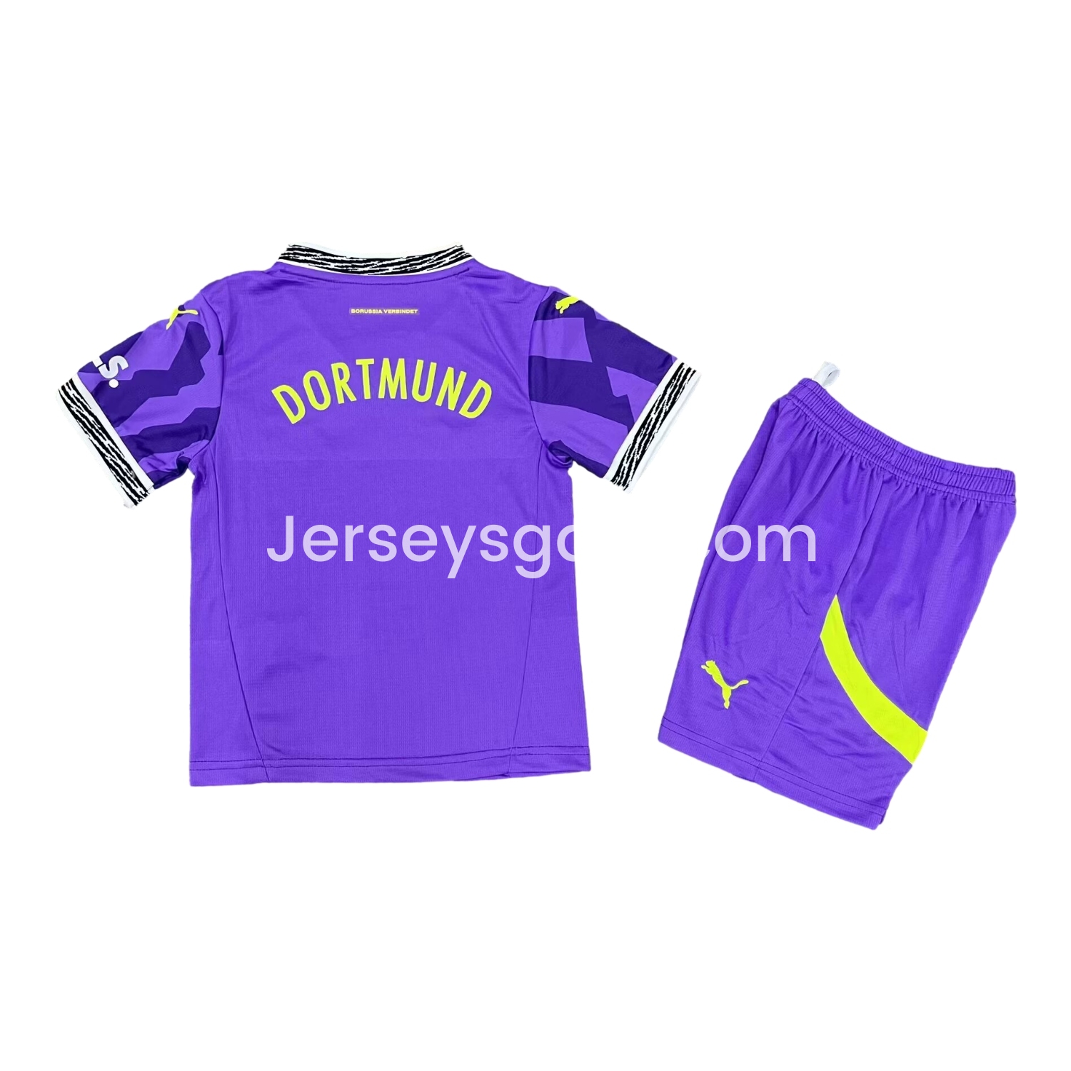 Dortmund 24-25 Purple Goalkeeper Special Edition Kids Kit - SOCCERDEALSHOP