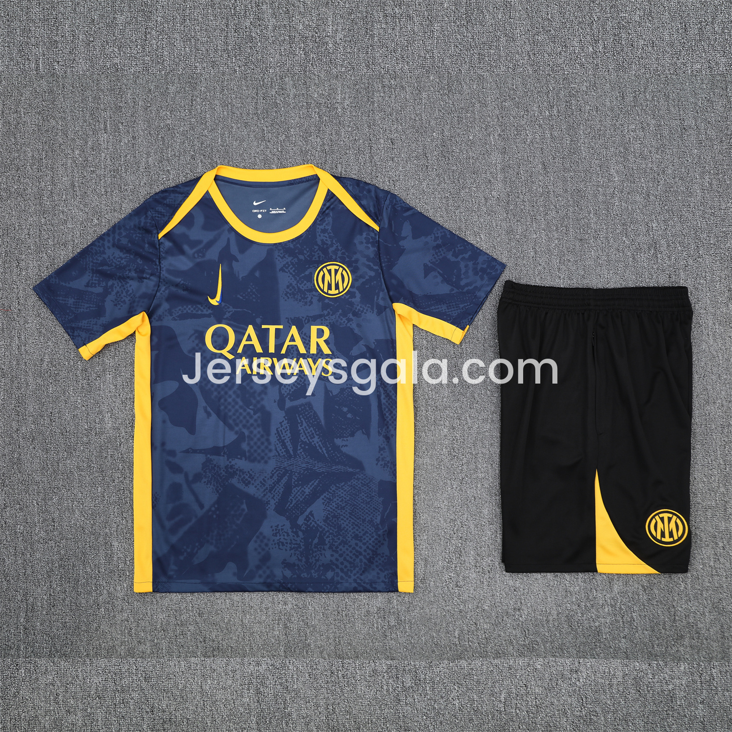 Inter Milan 25-26 Short-Sleeve Training Set - Deep Blue Camouflage - SOCCERDEALSHOP