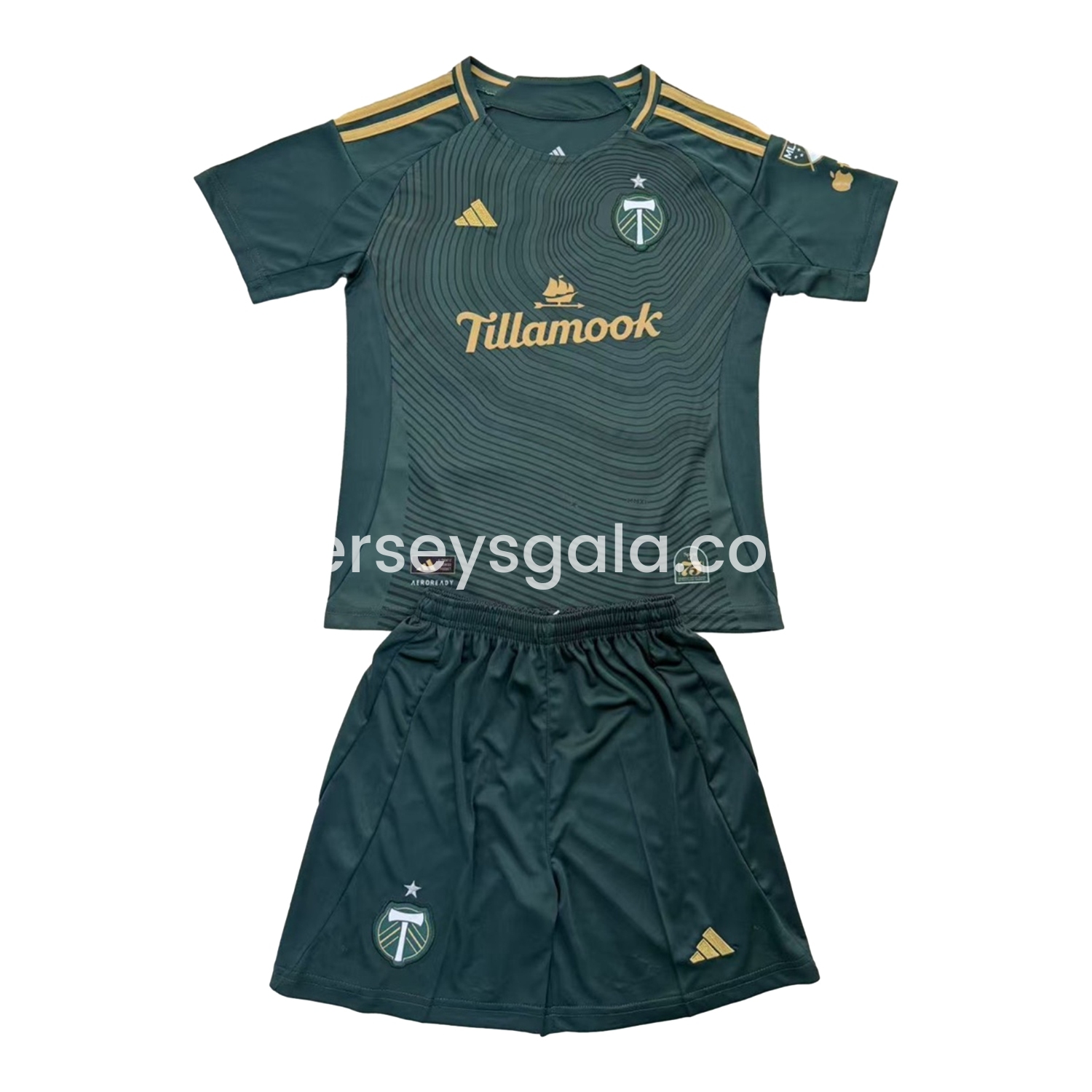 Portland Timbers 2025-26 Home Kids Kit - SOCCERDEALSHOP