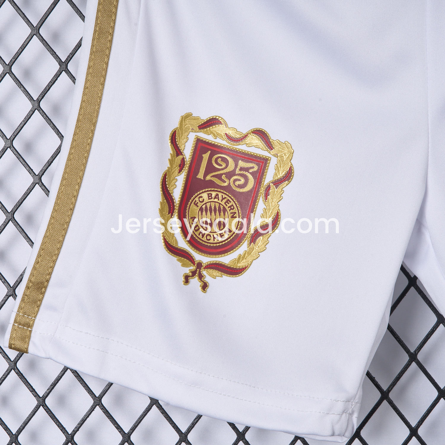 Bayern Munich 2025 White 125th Anniversary Shorts - Fans Version - SOCCERDEALSHOP