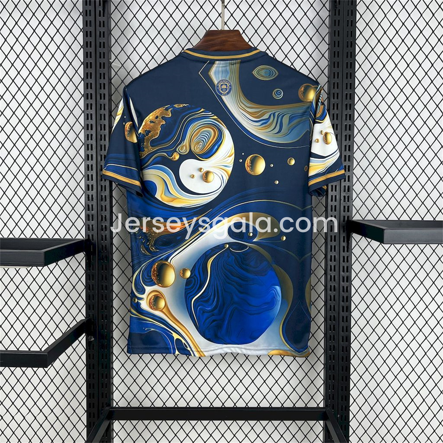 Manchester City 25-26 Blue Golden Fan-designed Special Edition Jersey - Fans Version - SOCCERDEALSHOP