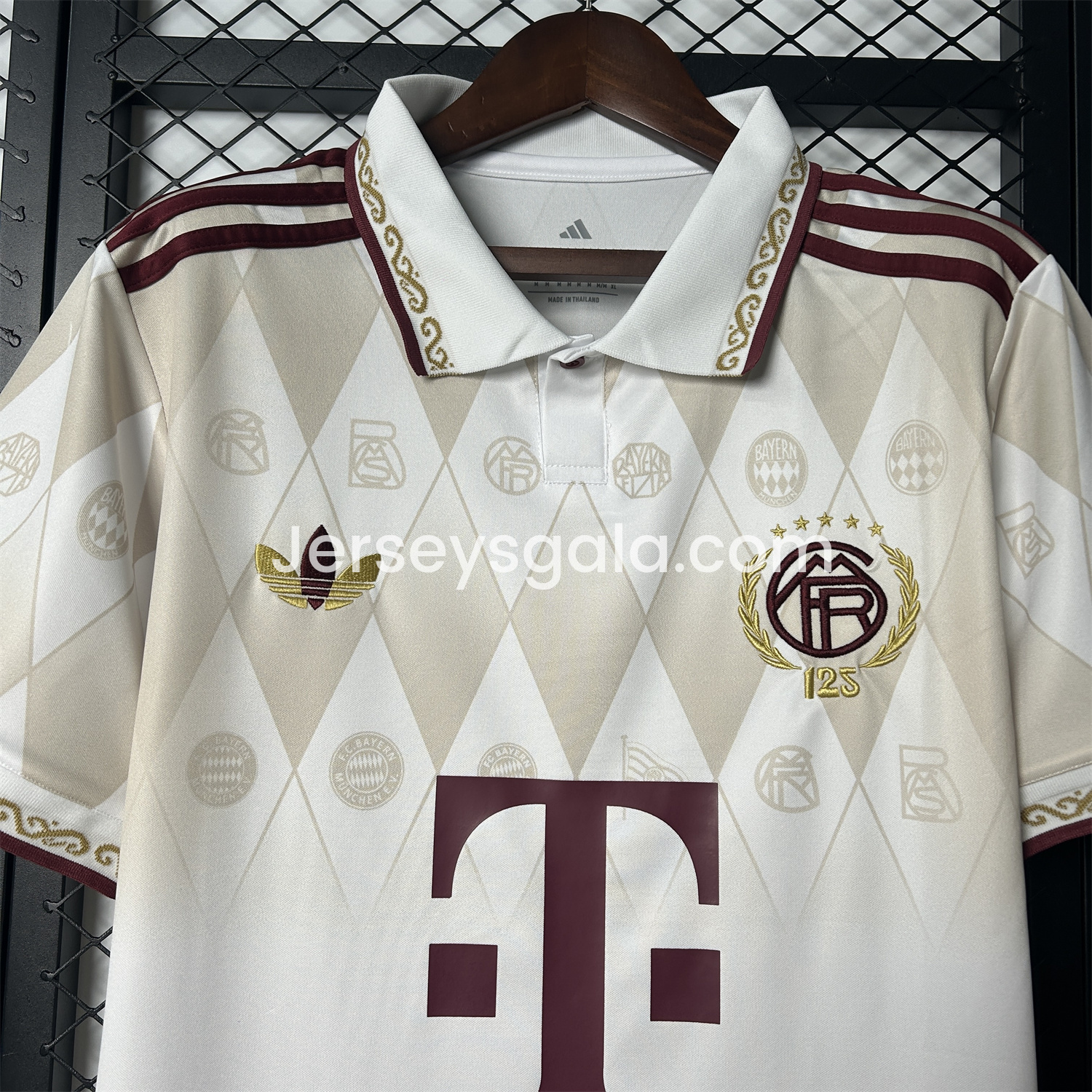 Bayern Munich 2025 125th Anniversary Diamond Pattern Special Edition Jersey - Fans Version - SOCCERDEALSHOP