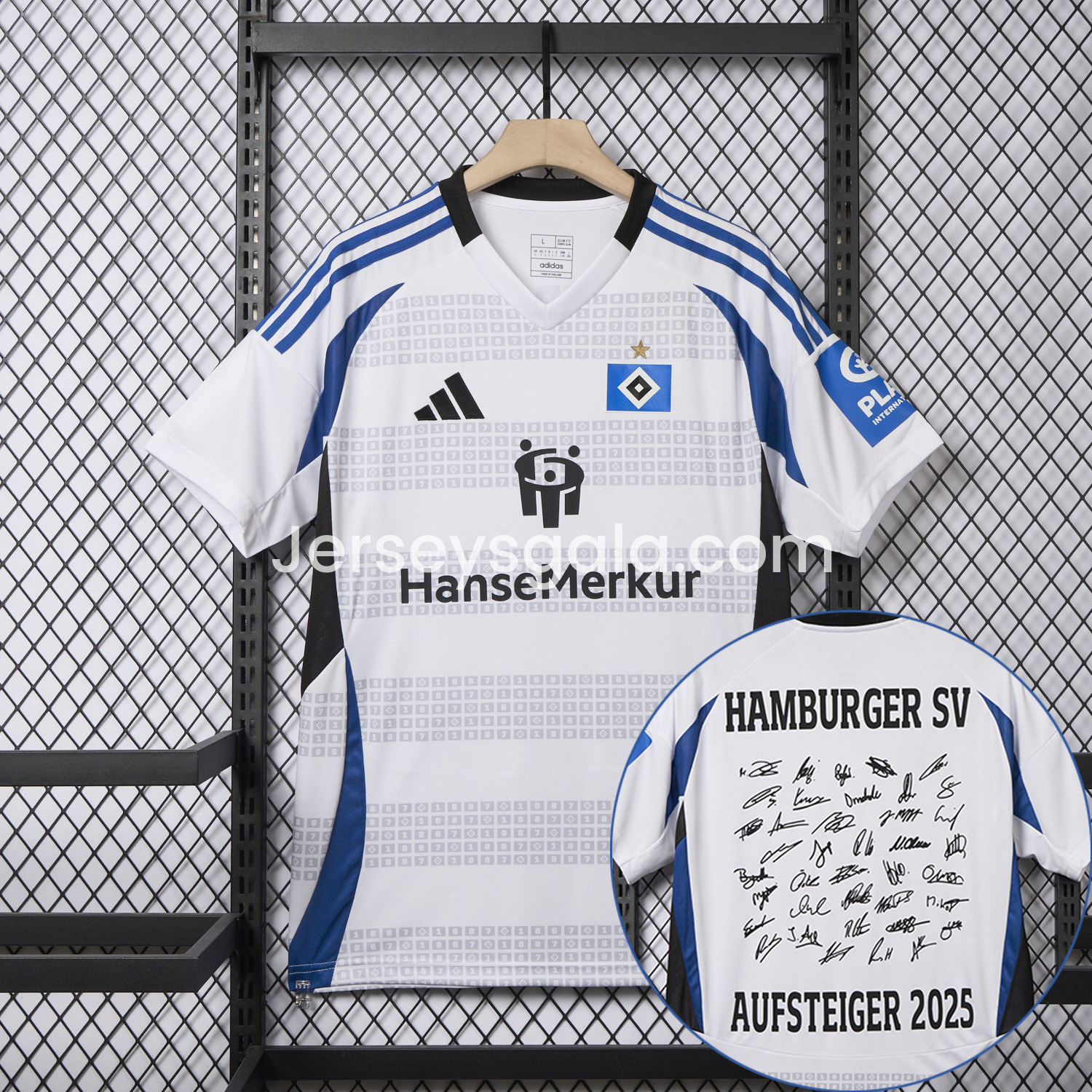 【Team Signatures Version】Hamburger SV 24-25 Home Jersey - Fans Version - SOCCERDEALSHOP