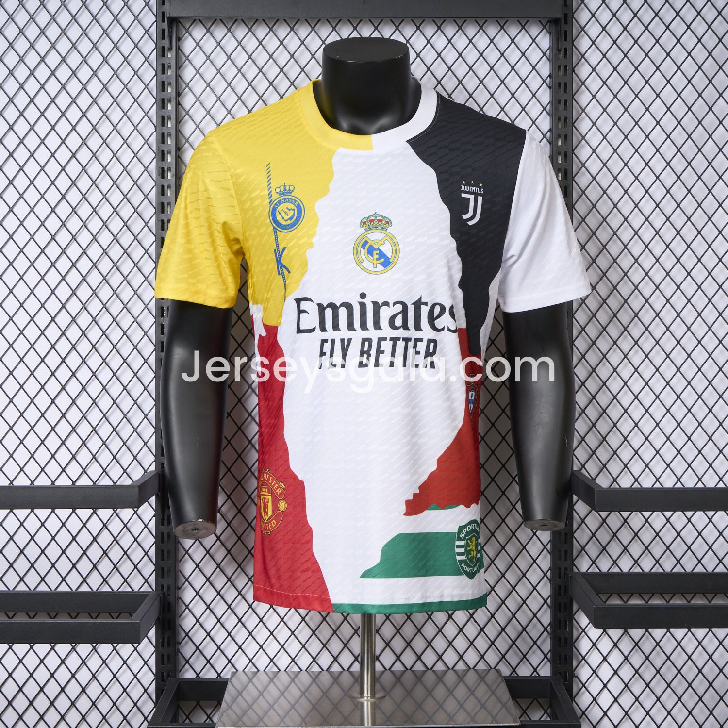Cristiano Ronaldo Career Commemorative Jersey Real Madrid Manchester United Juventus Portugal Al Nassr Sporting CP - Player Version - SOCCERDEALSHOP
