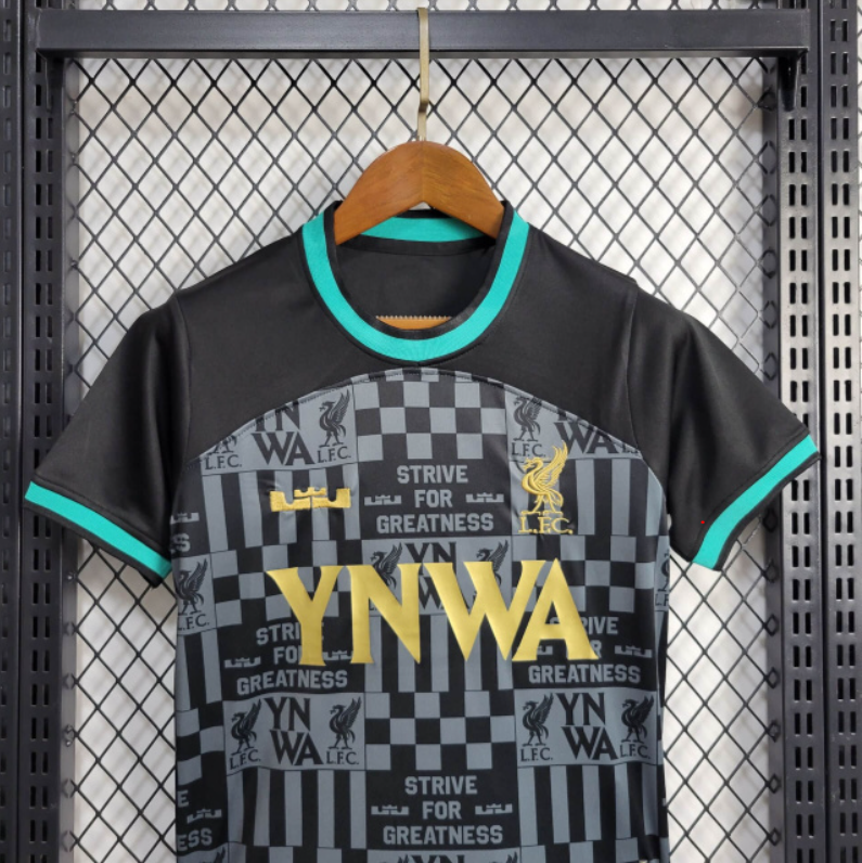 Liver.pool X LBJ 23-24 YNWA Special Edition Kids Kit - SOCCERDEALSHOP