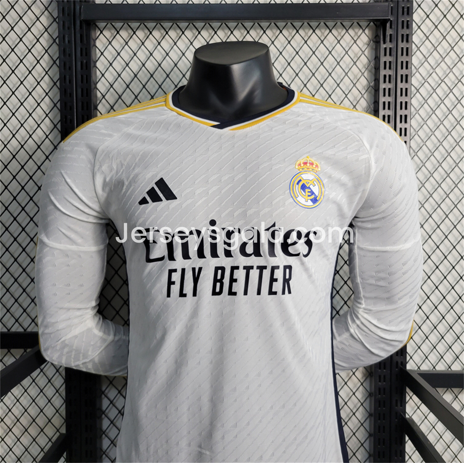 Retro Real Madrid 2023-24 Home Long Sleeves Jersey - Player Version - SOCCERDEALSHOP