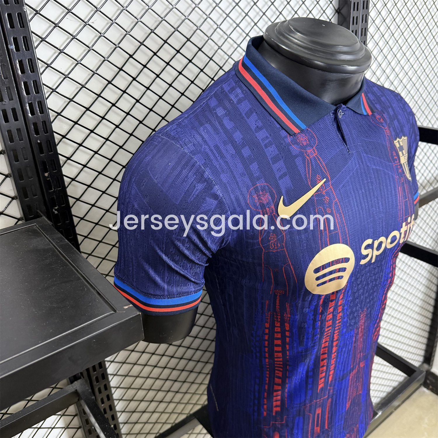 B.A.R.S.A 25-26 Sagrada Família Blue Special Edition Jersey - Player Version - SOCCERDEALSHOP