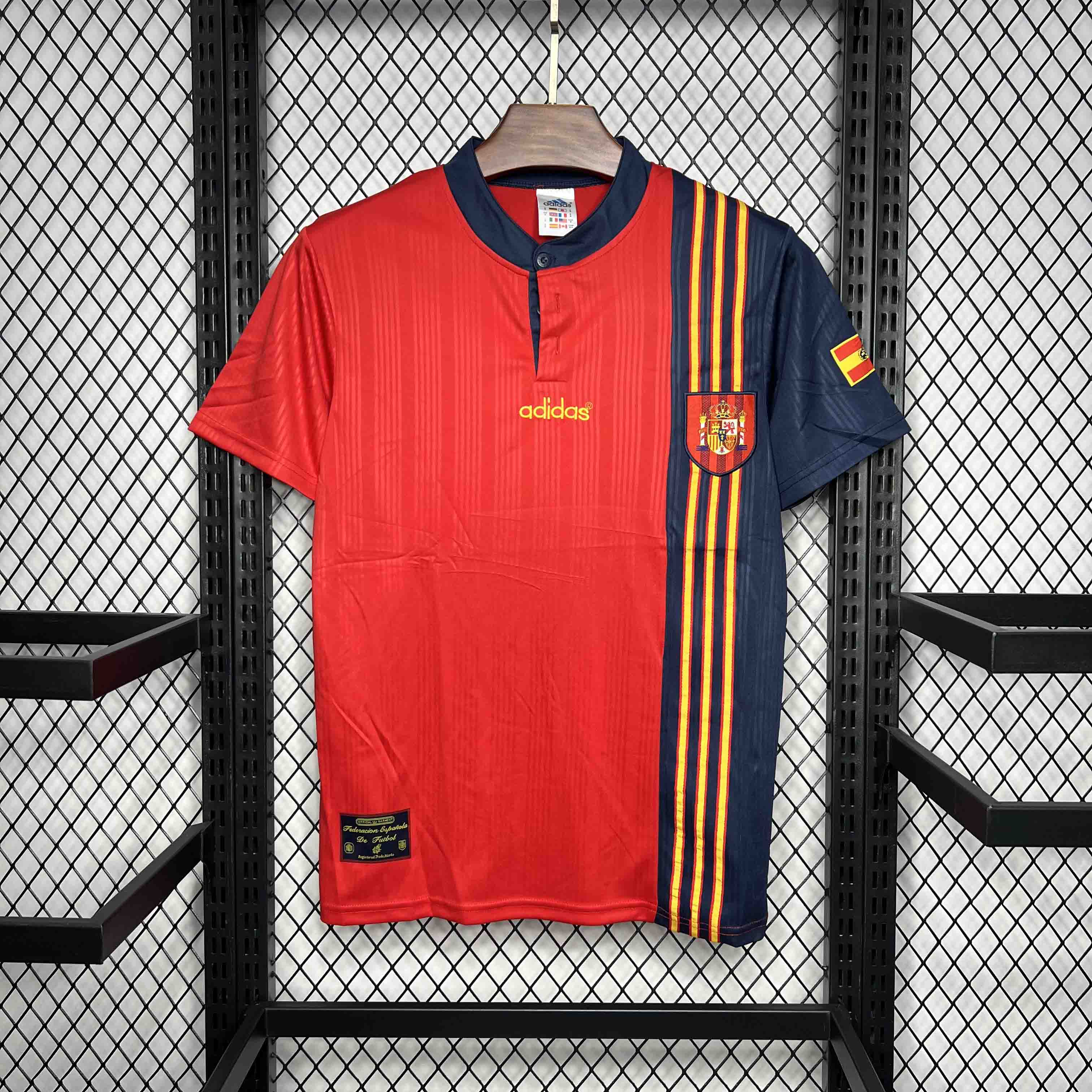 Retro Spain 1996 Home Jersey - SOCCERDEALSHOP