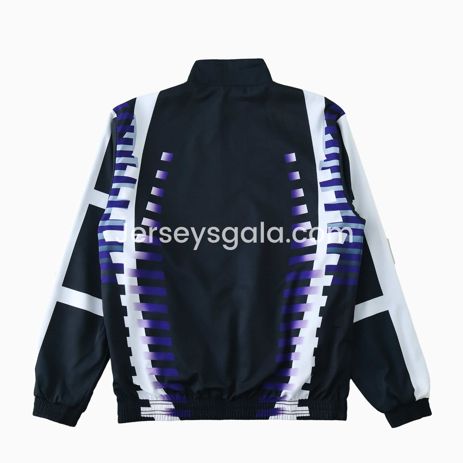 Retro Real Madrid 1997-98 Third Double Sided Reversible Windbreaker - Black & Blue - SOCCERDEALSHOP