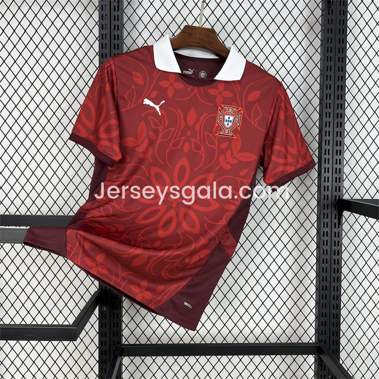 Portugal 2025-26 Red Flower Training Jersey - Fans Version - SOCCERDEALSHOP
