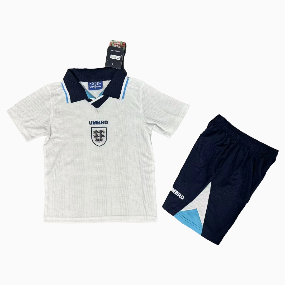 Retro England 1996 Home Kids Kit - SOCCERDEALSHOP
