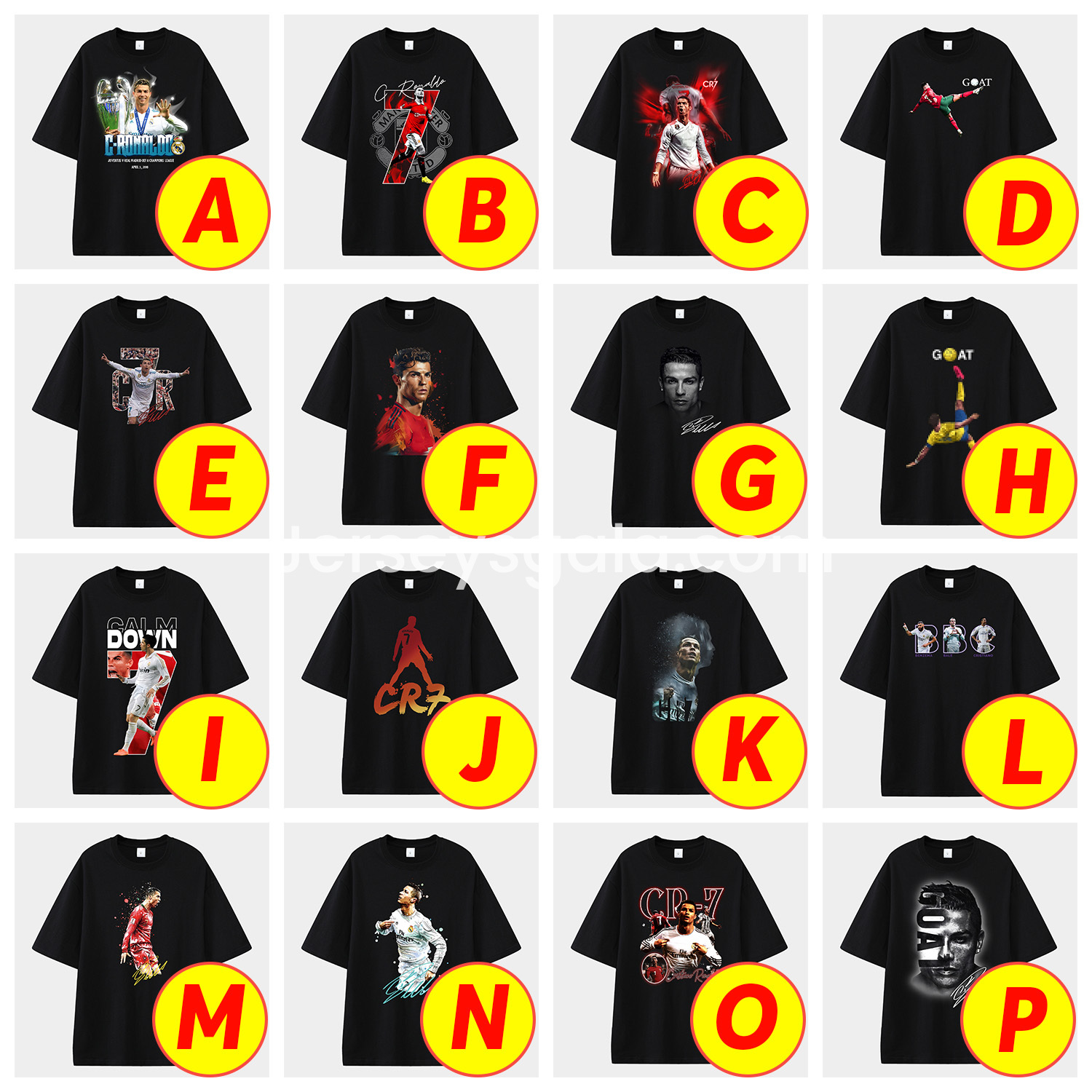 Cristiano Ronaldo Portugal Real Madrid Manchester United Unisex Pure Cotton T-shirt - SOCCERDEALSHOP