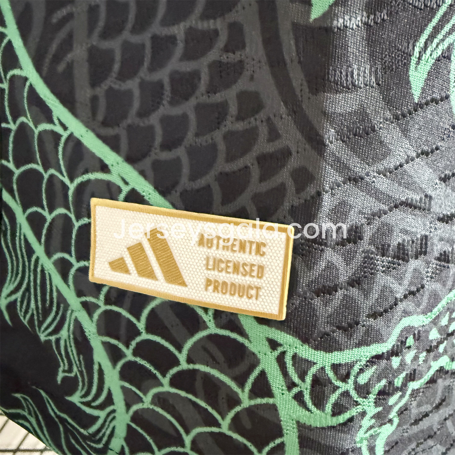 Real Madrid 25-26 Green Dragon Soars Black Jersey - Player Version - SOCCERDEALSHOP