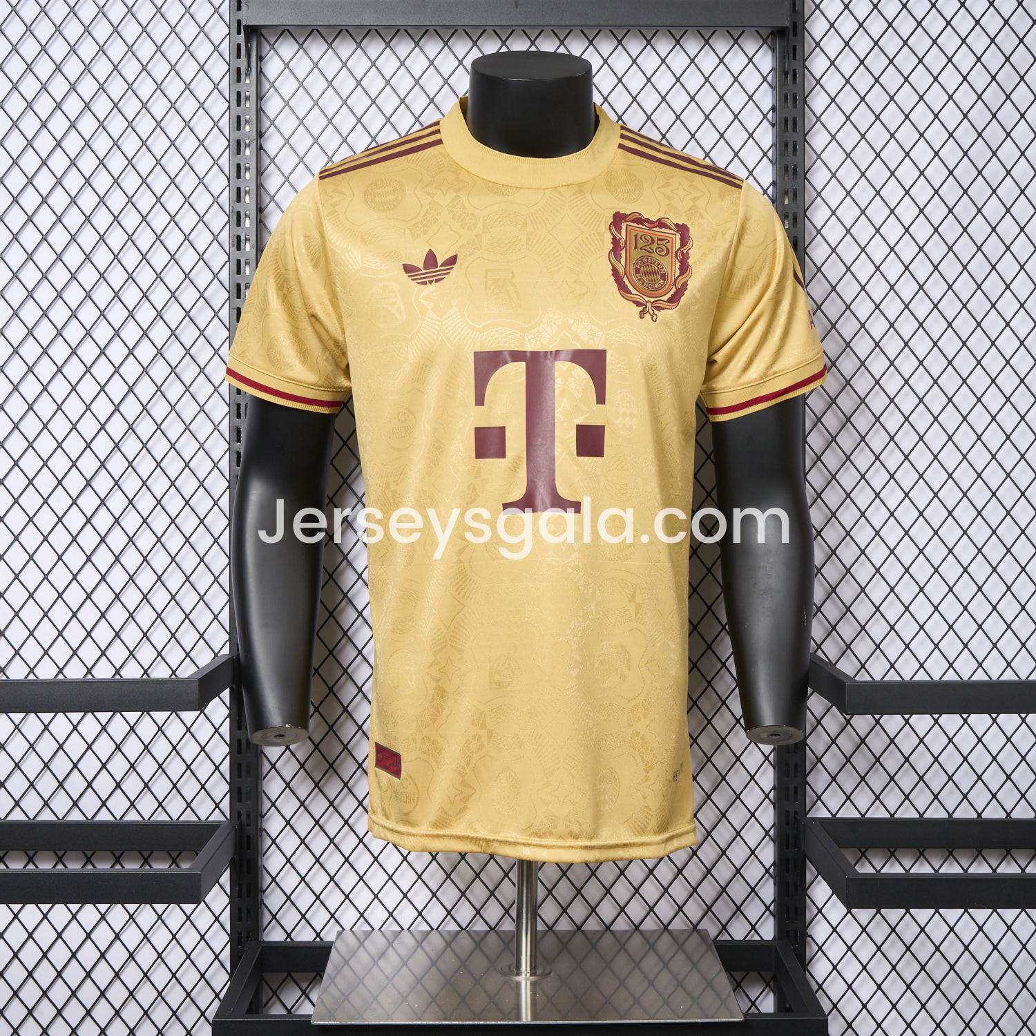 Bayern Munich 2025 Golden 125th Anniversary Jersey - Player Version - SOCCERDEALSHOP