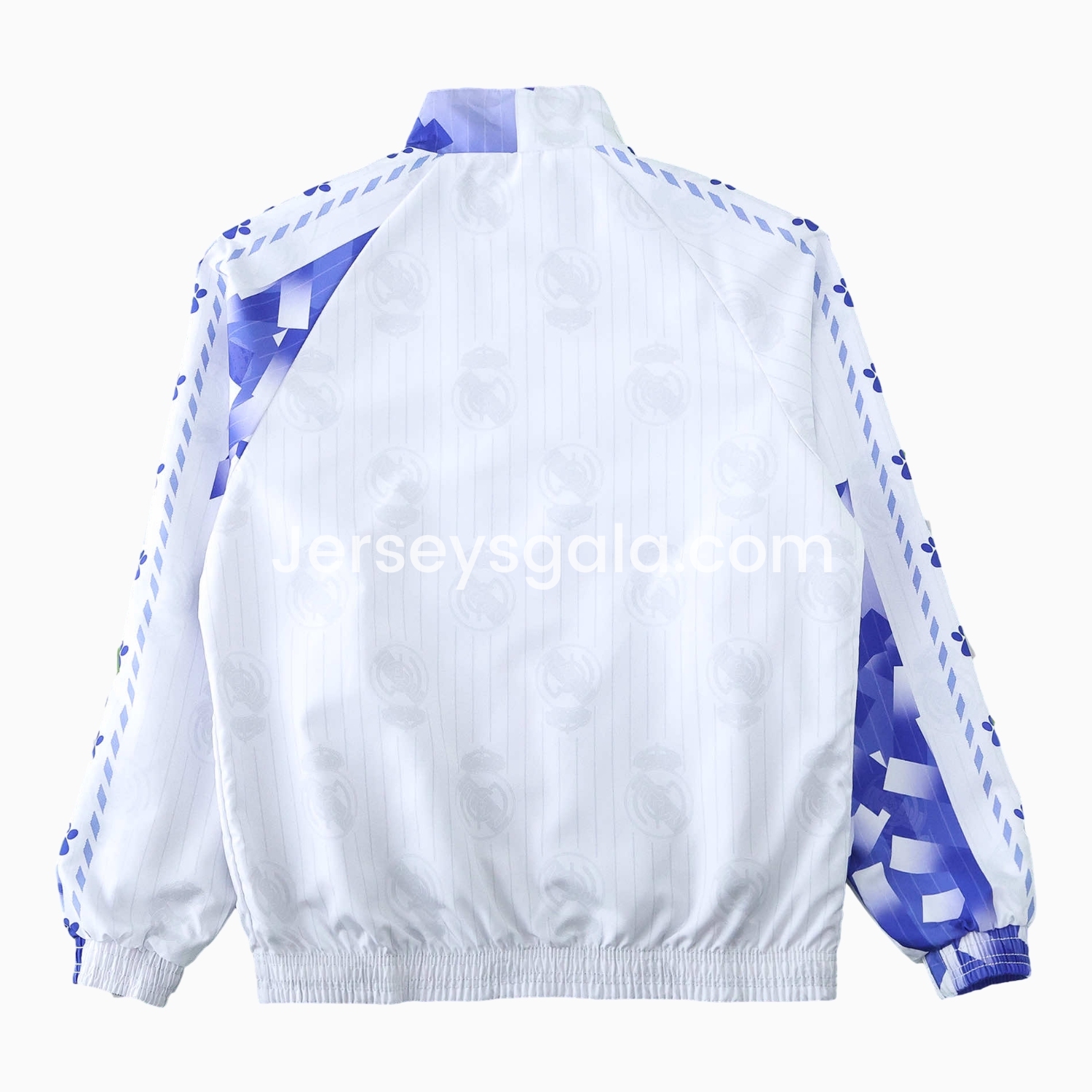 Retro Real Madrid 1996-97 Double Sided Reversible Windbreaker - Blue & Green - SOCCERDEALSHOP