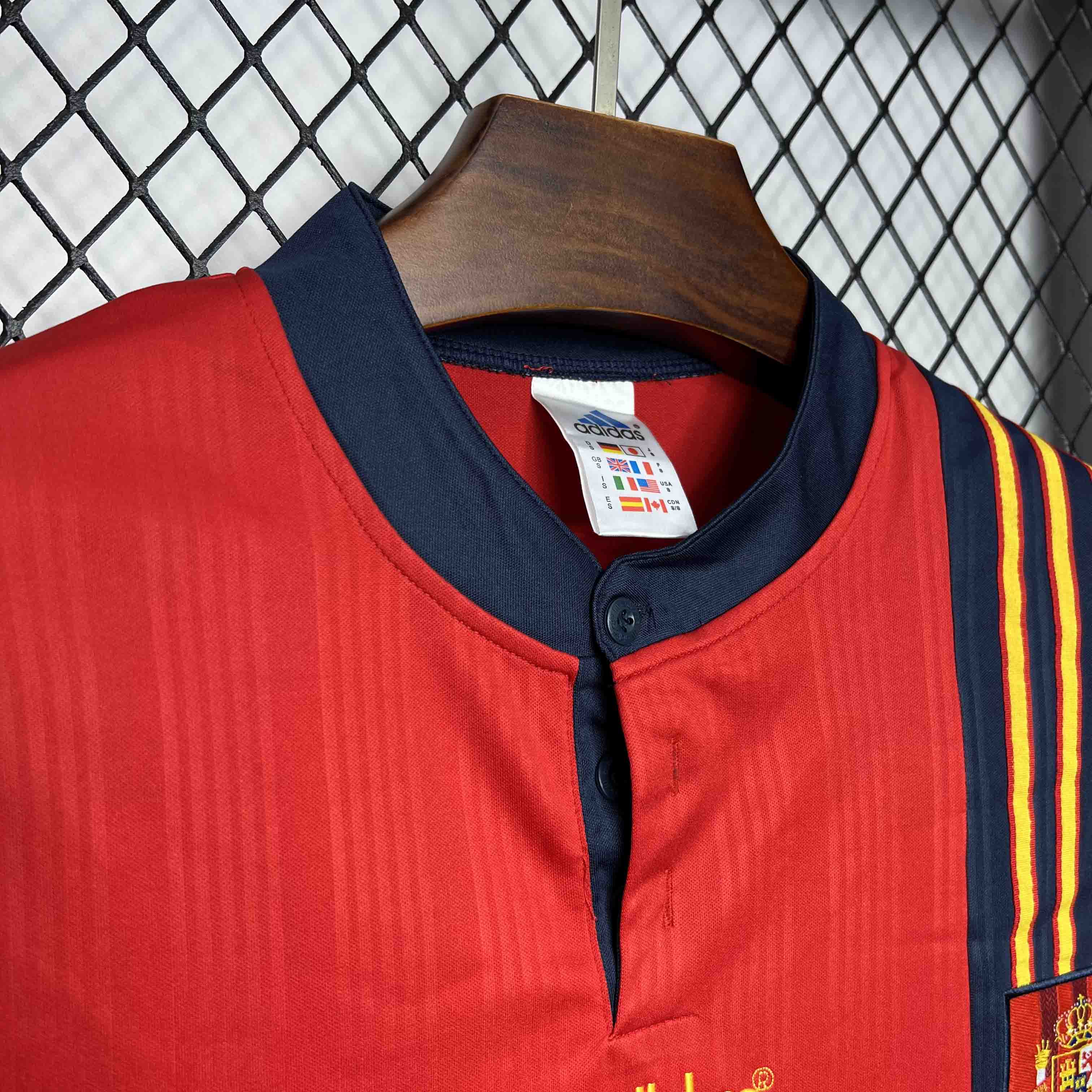Retro Spain 1996 Home Jersey - SOCCERDEALSHOP