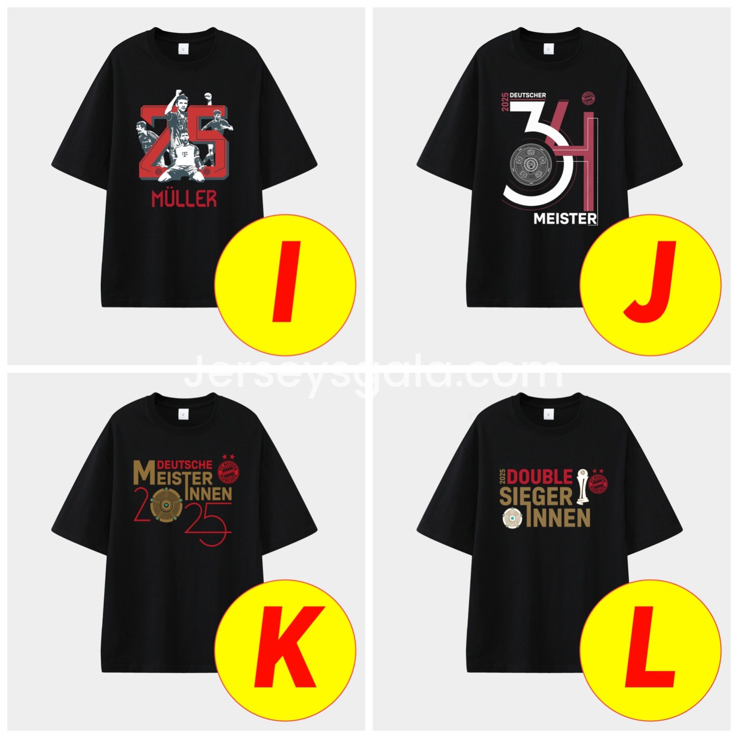 Bayern Munich Bundesliga Champions Deutscher Meister 2025 Unisex Pure Cotton T-shirt - SOCCERDEALSHOP