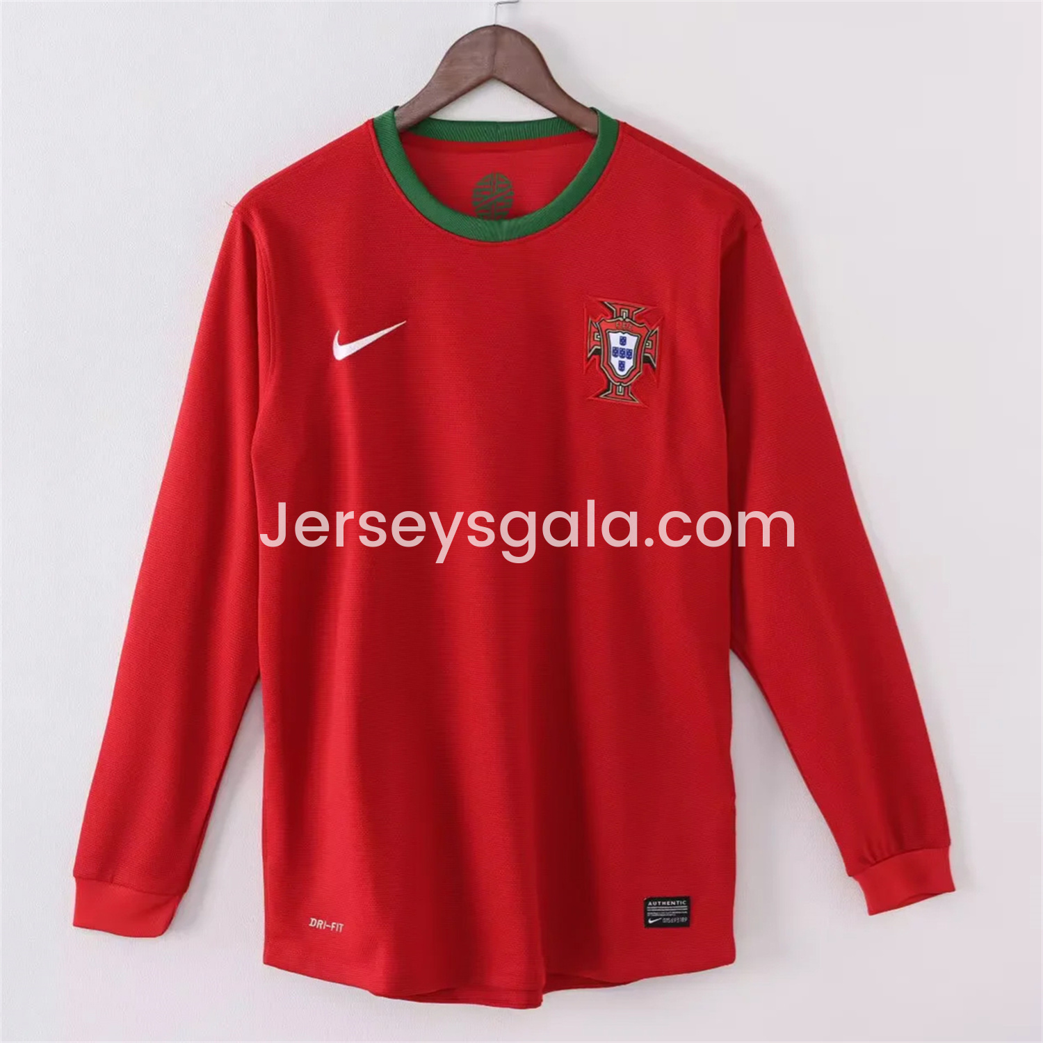 Retro Portugal 2012 Home Long Sleeves Jersey - SOCCERDEALSHOP