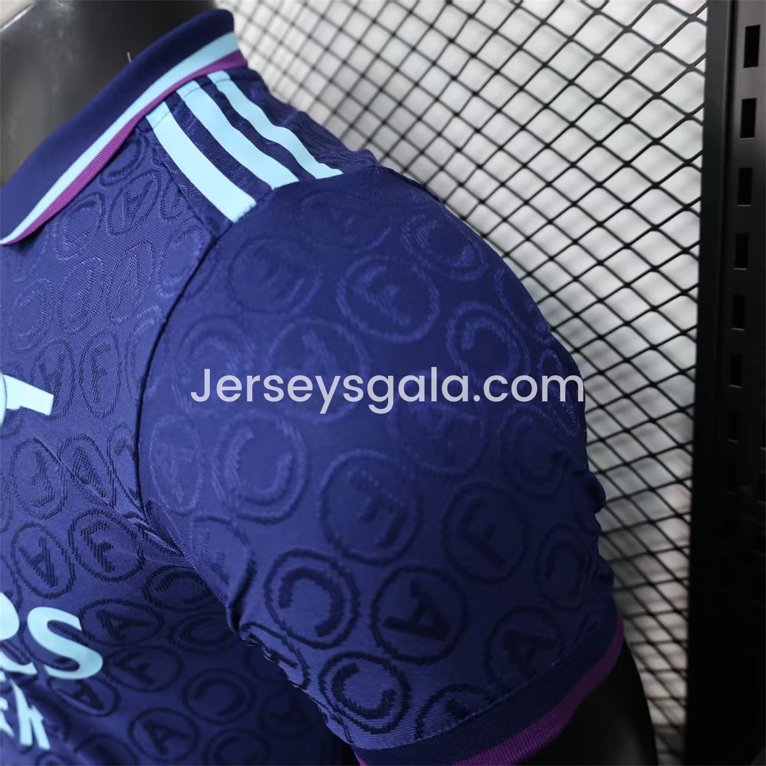 Arsenal 25-26 Deep Blue POLO Letter Pattern Special Jersey - Player Version - SOCCERDEALSHOP