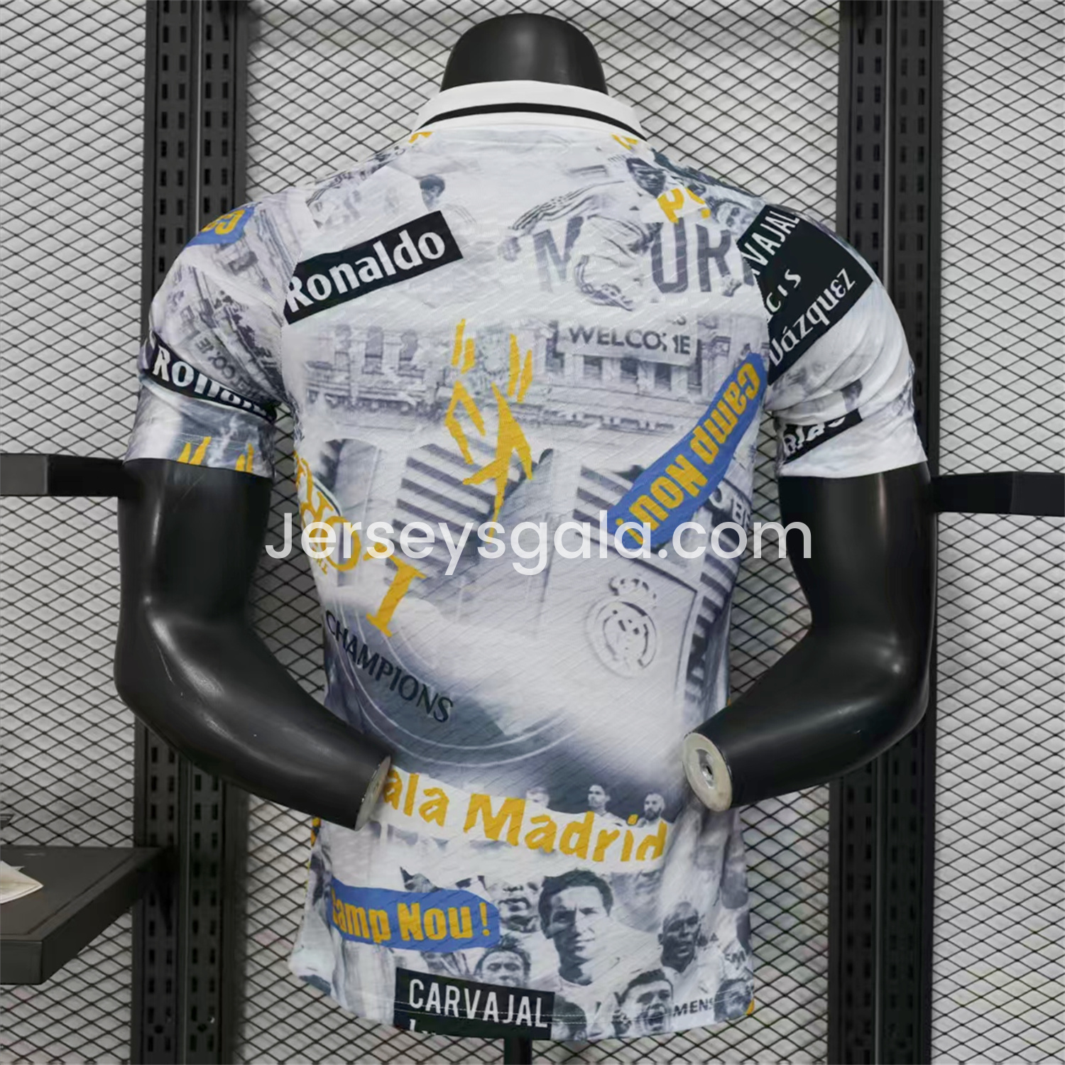 Real Madrid 25-26 Capture Of Camp Nou POLO White Special Jersey - Player Version - SOCCERDEALSHOP