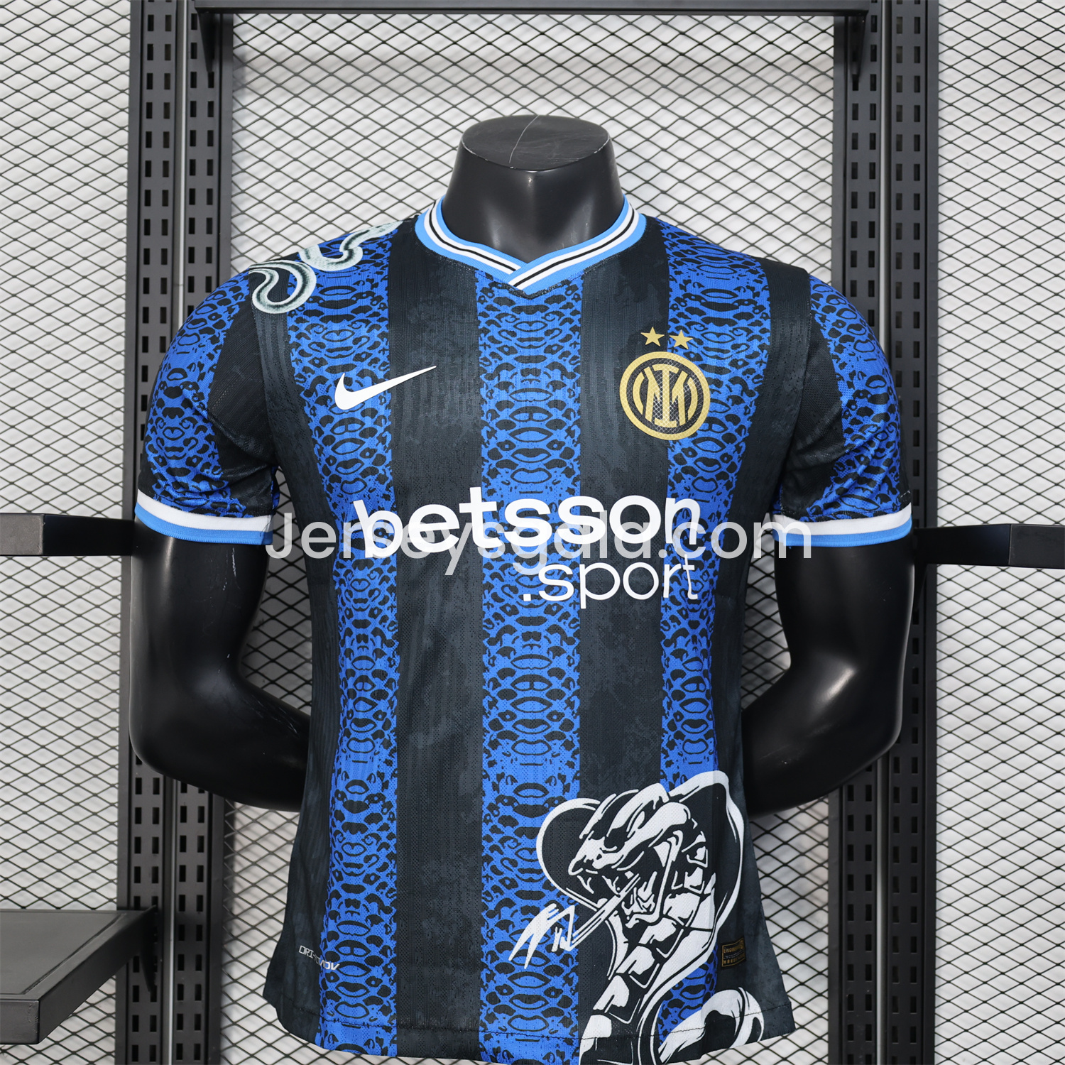 Inter Milan 24-25 Blue Black Mamba Special Edition Jersey - Player Version - SOCCERDEALSHOP