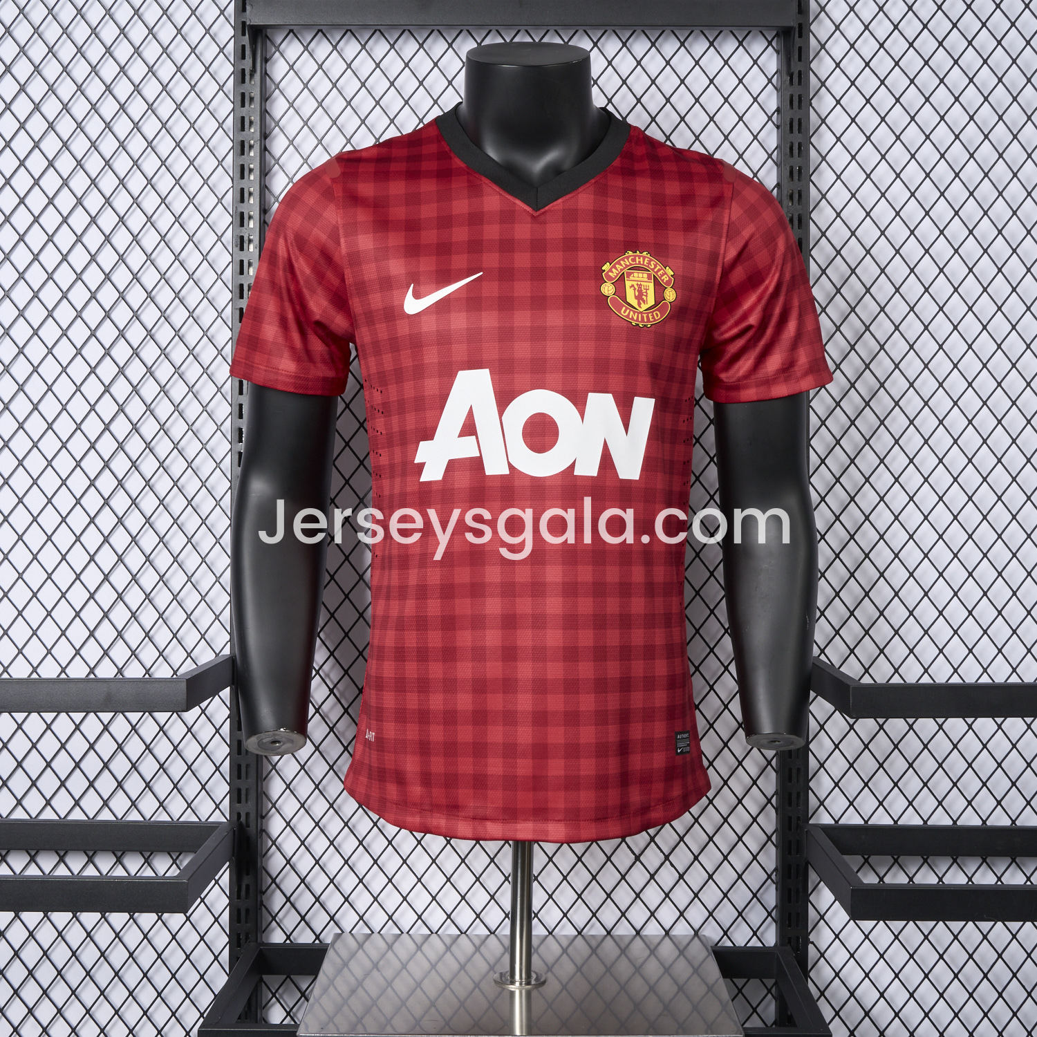 Retro Manchester United 2012-13 Home Jersey - Player Version - SOCCERDEALSHOP