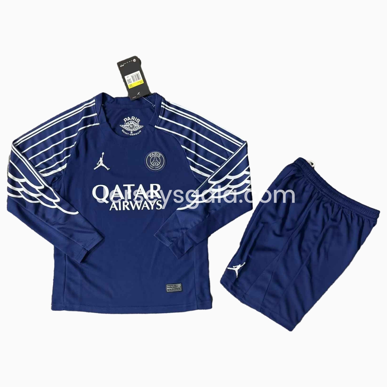 Paris Saint-Germain PSG 24-25 Fourth Long Sleeves Kids Kit - SOCCERDEALSHOP