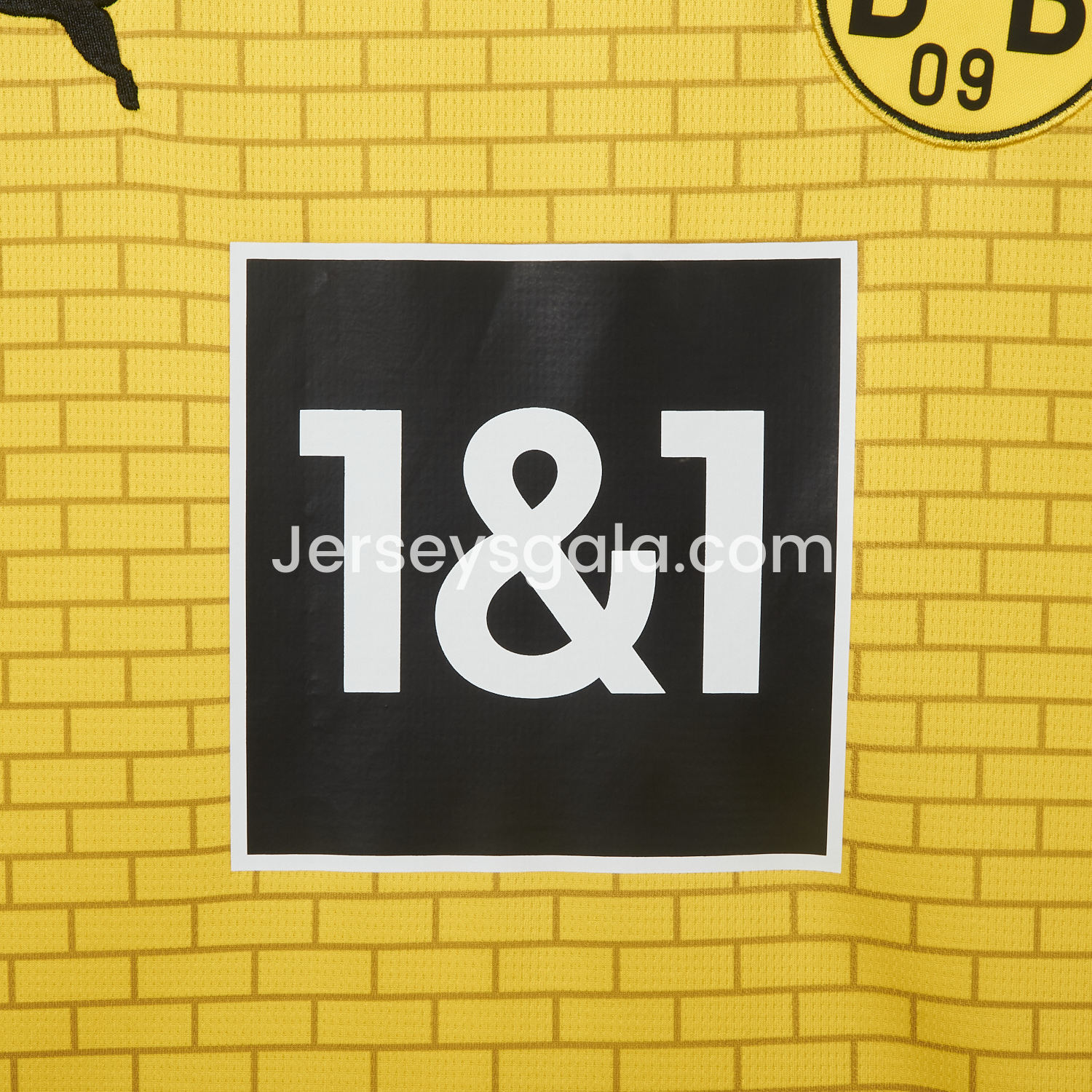 Dortmund 25-26 Pre-Match Training Yellow Brickwork Pattern Jersey - Fans Version - SOCCERDEALSHOP