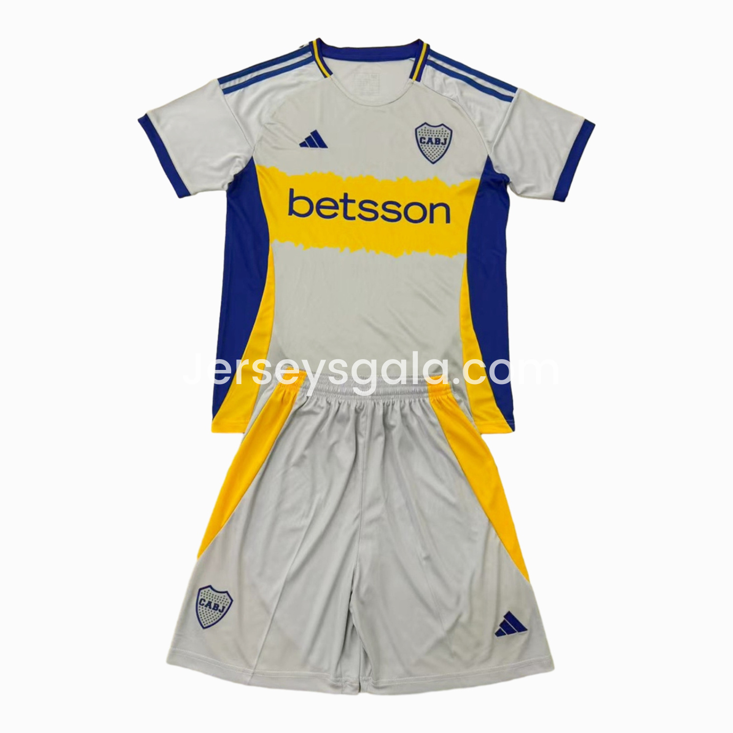 Boca Juniors 25-26 Grey Concept Kids Kit - SOCCERDEALSHOP