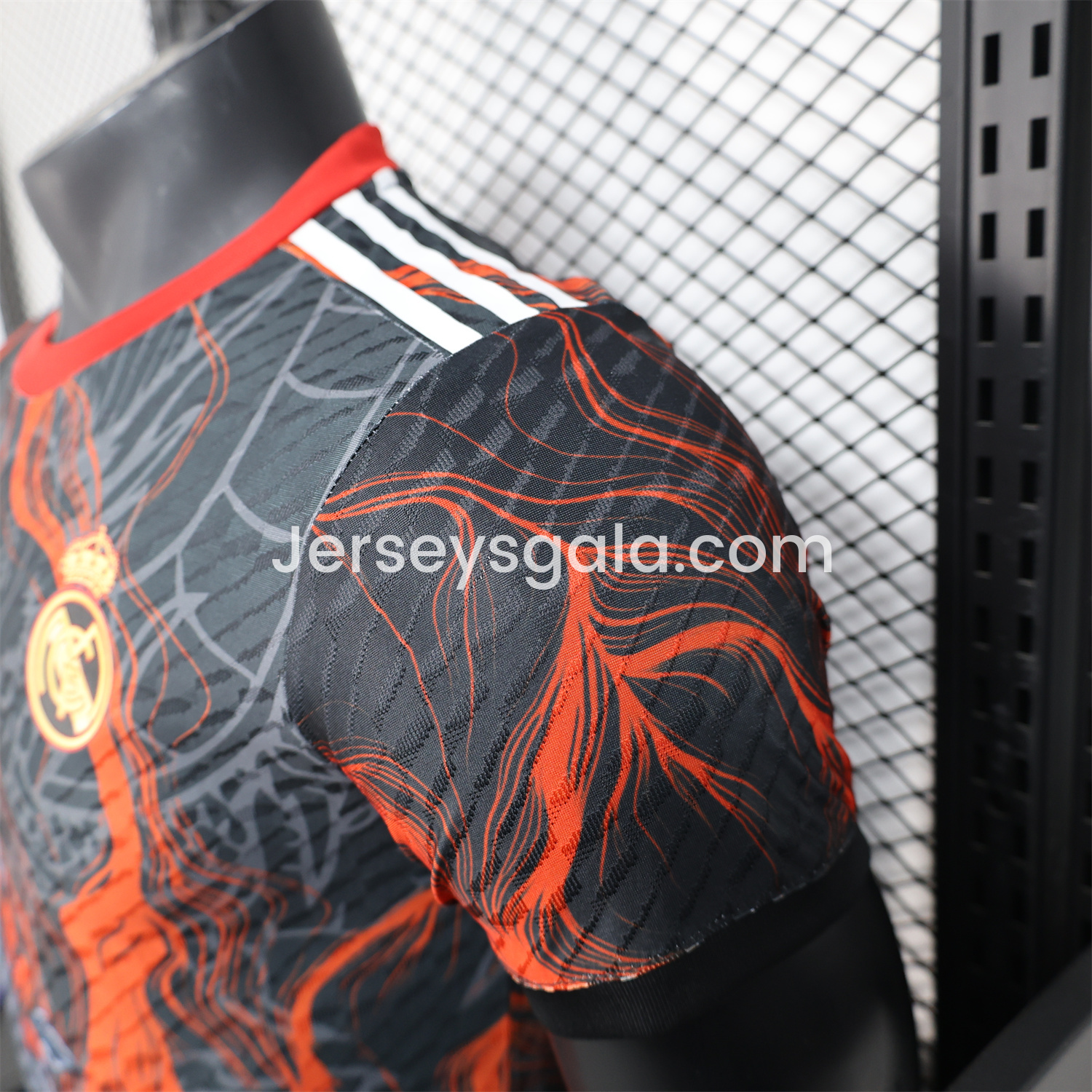Real Madrid 25-26 Grey Chinese Loong and Red Fire Black Jersey - Player Version - SOCCERDEALSHOP