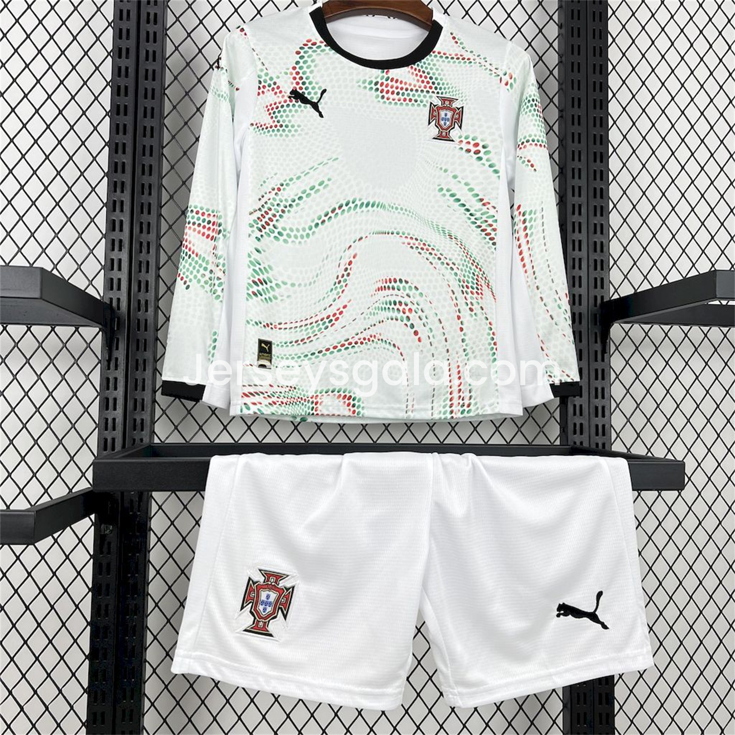 Portugal 2025-26 Away Long Sleeves Kids Kit - SOCCERDEALSHOP