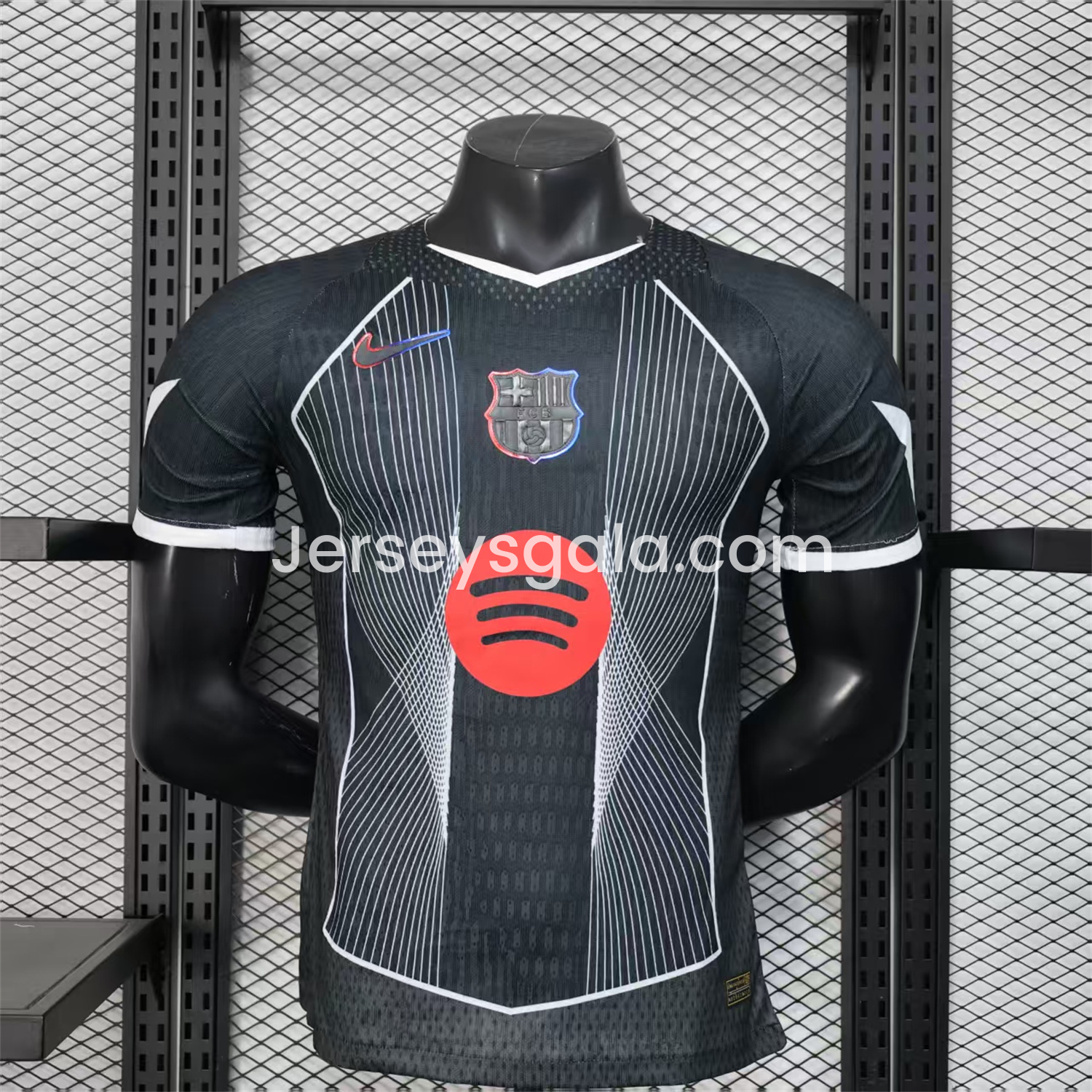 B.A.R.S.A 25-26 Black Big LOGO Special Jersey - Player Version - SOCCERDEALSHOP