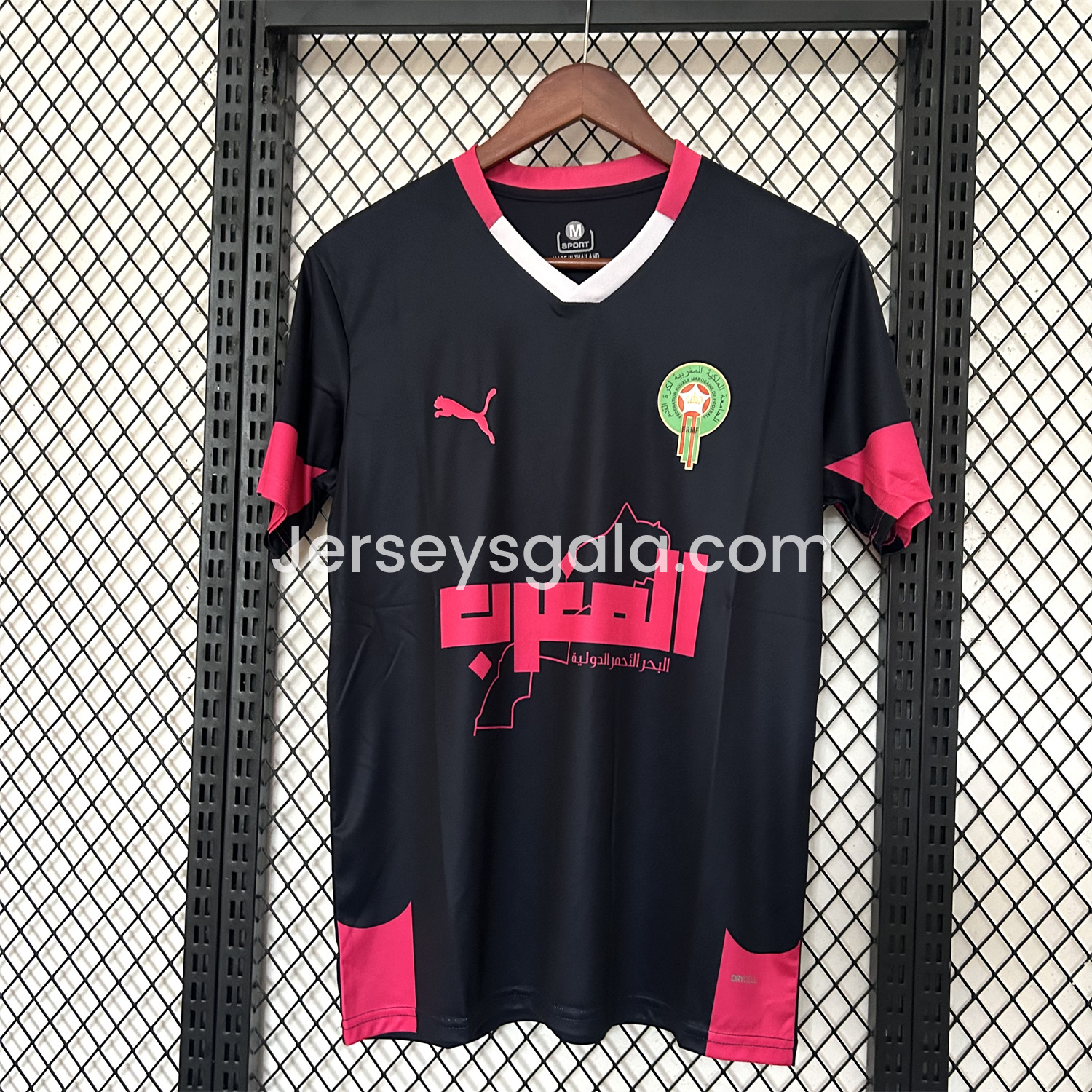 Morocco 25-26 Black Pink Training Jersey - Fans Version - SOCCERDEALSHOP